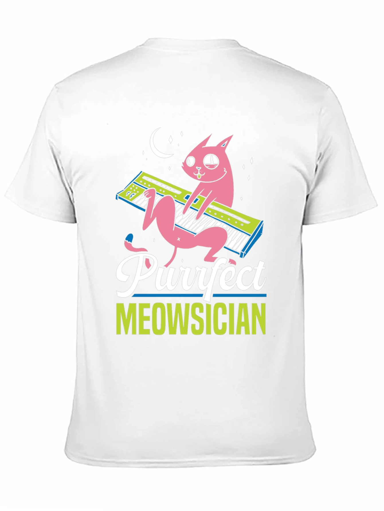 Purrfect Meowsician Graphic T-Shirt