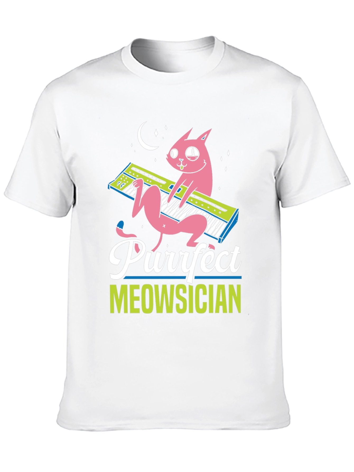 Purrfect Meowsician Graphic T-Shirt