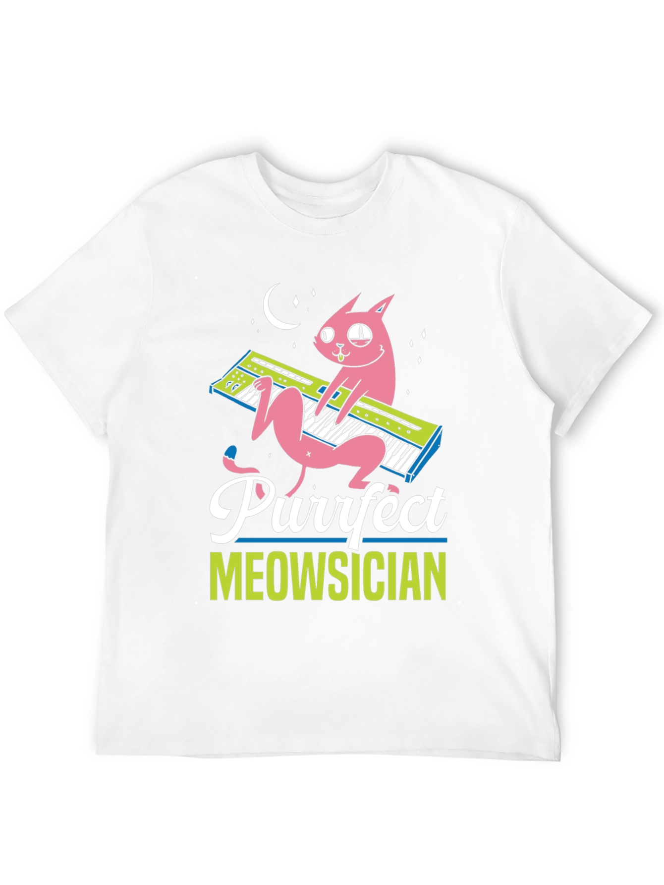 Purrfect Meowsician Graphic T-Shirt