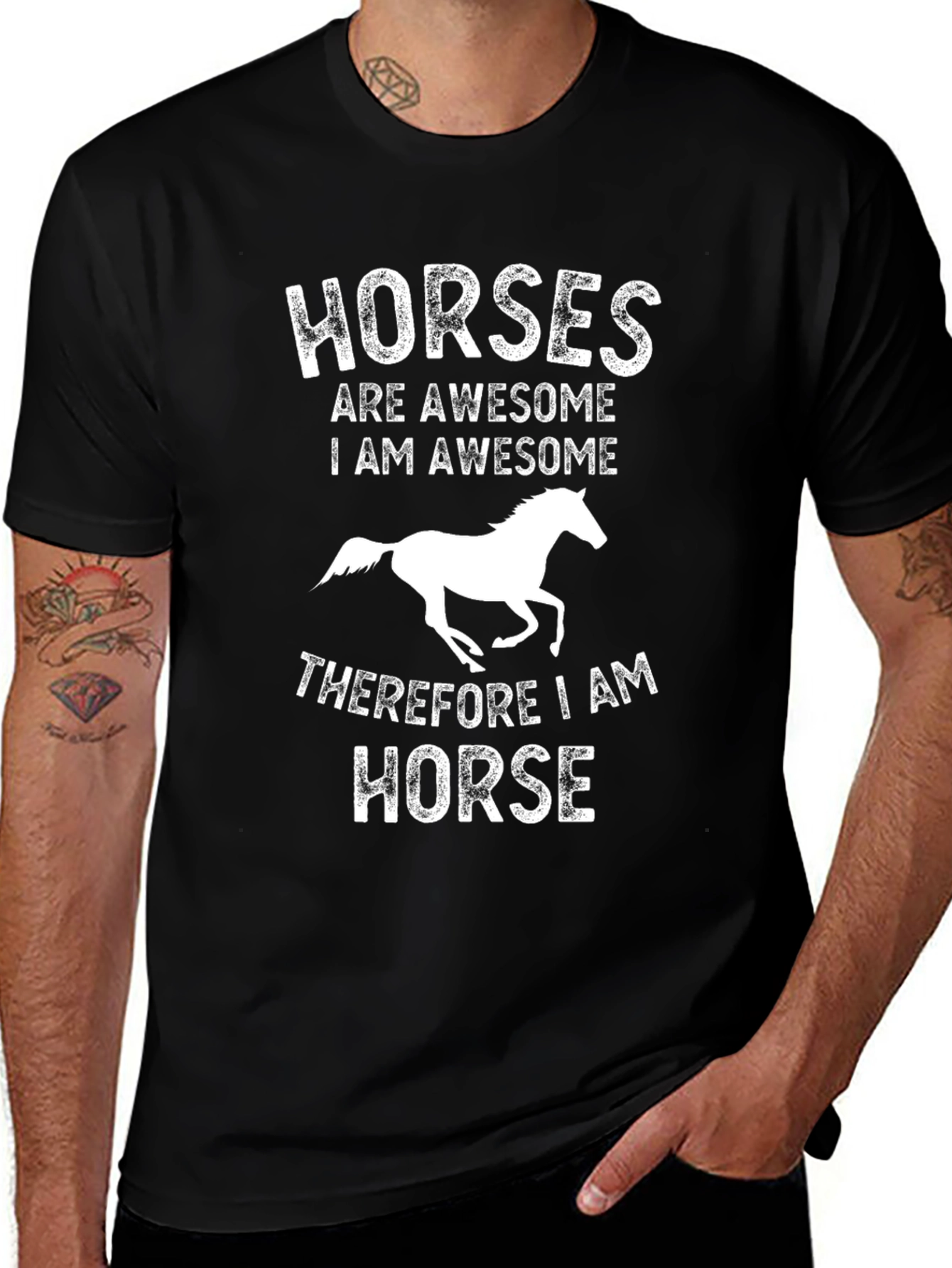 Horses Are Awesome Graphic T-Shirt
