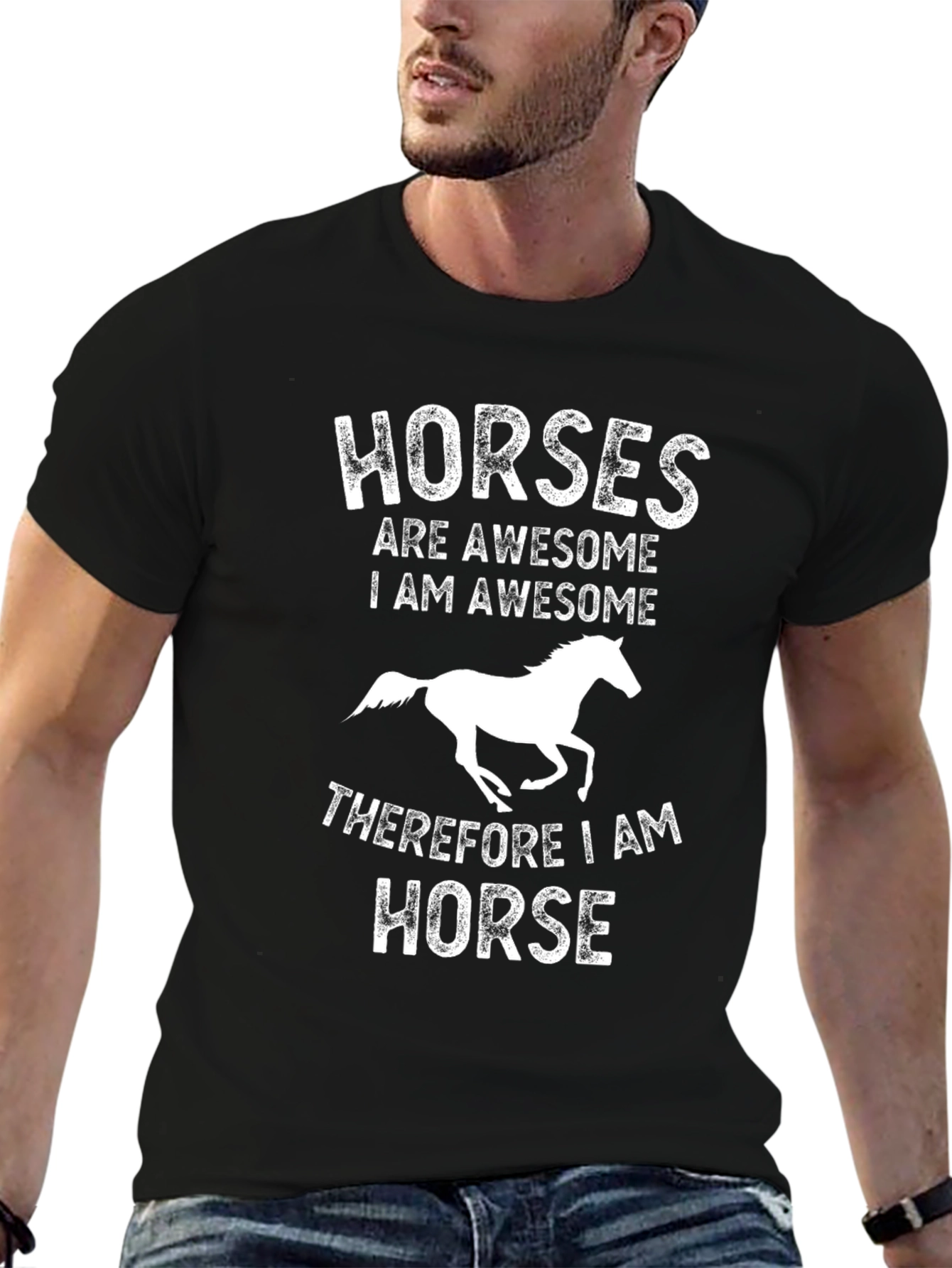 Horses Are Awesome Graphic T-Shirt