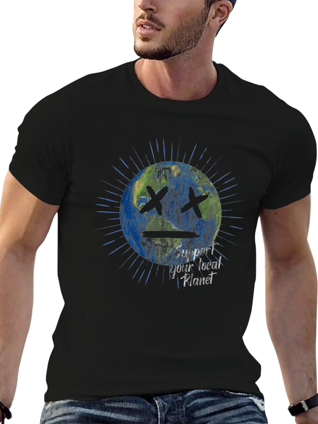 Support Your Local Planet Graphic T-Shirt