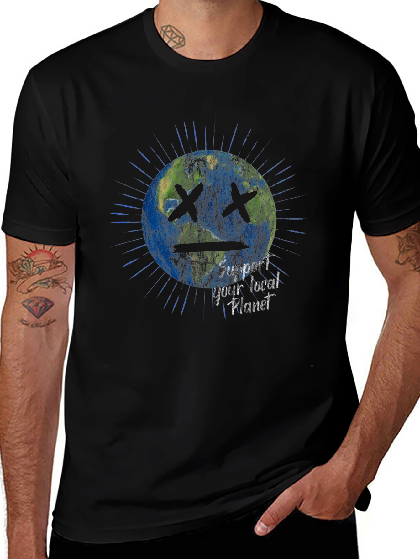 Support Your Local Planet Graphic T-Shirt