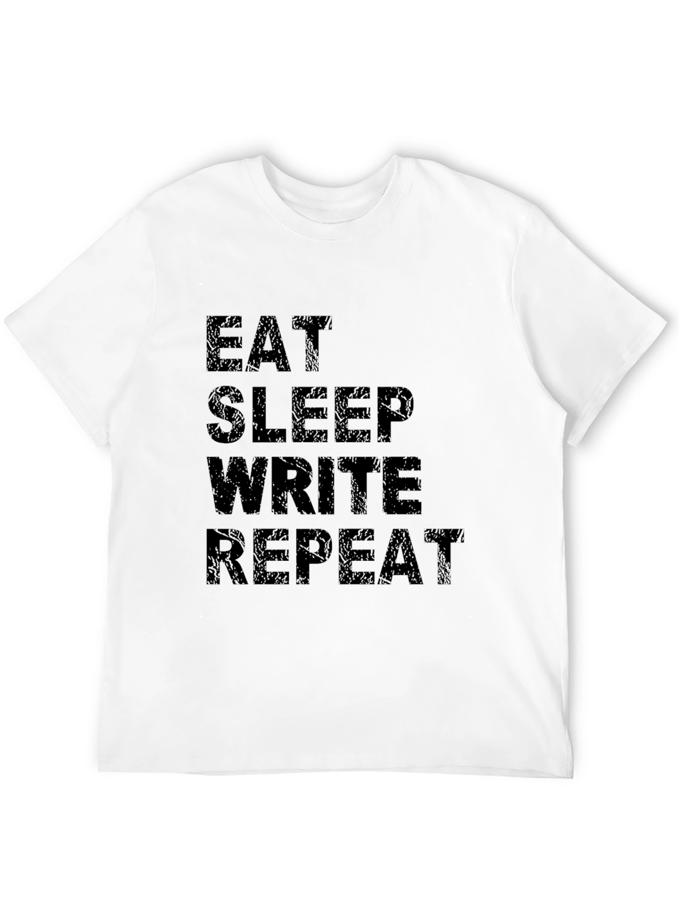 Eat Sleep Write Repeat Black Graphic Tee