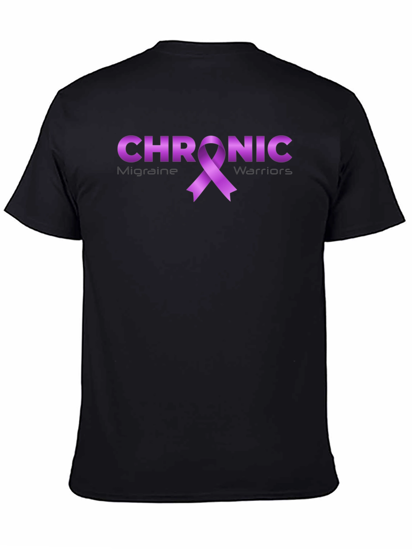 Chronic Migraine Awareness T-Shirt - Purple Ribbon