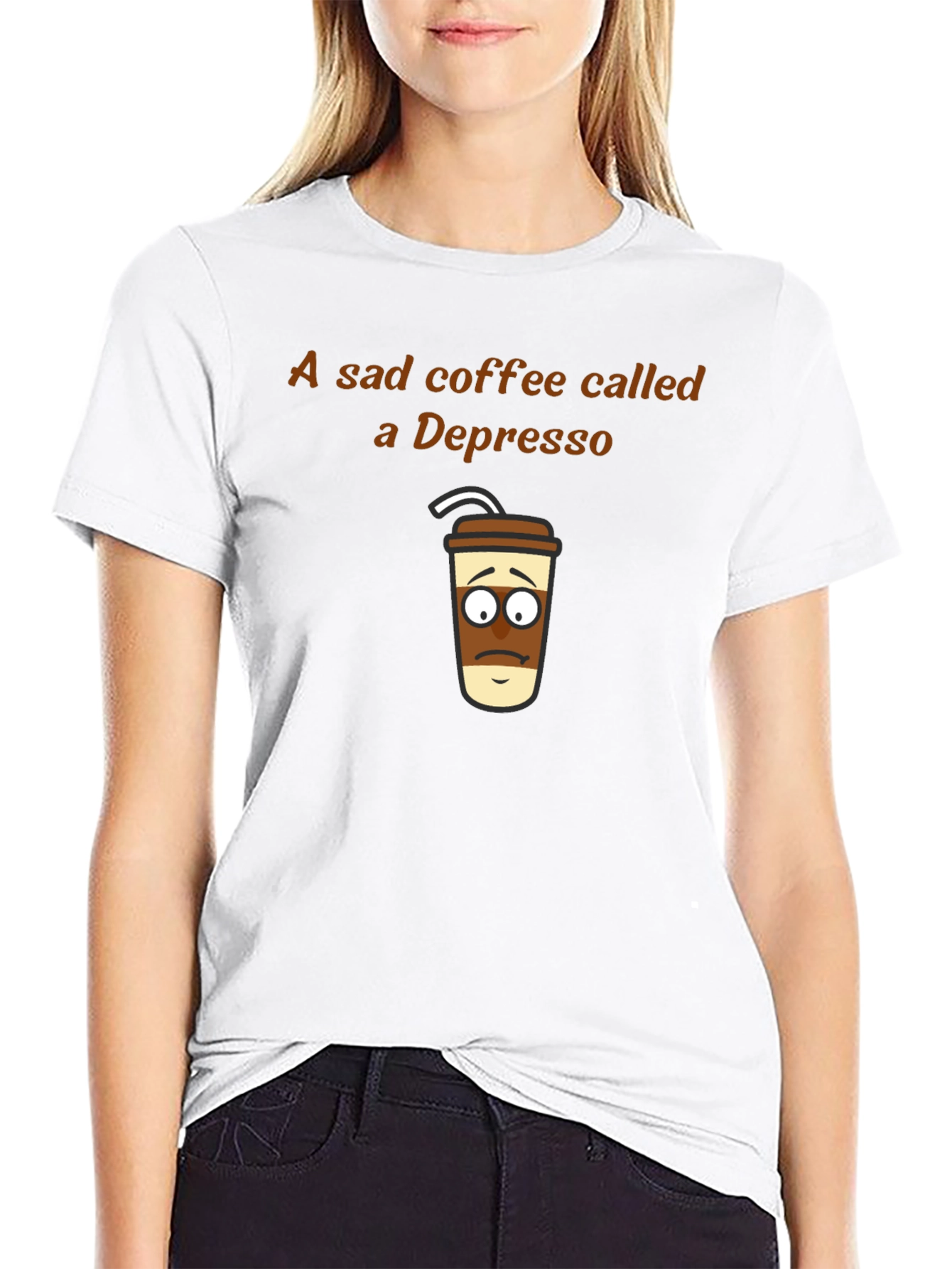 Depresso T-Shirt - Sad Coffee Graphic Tee
