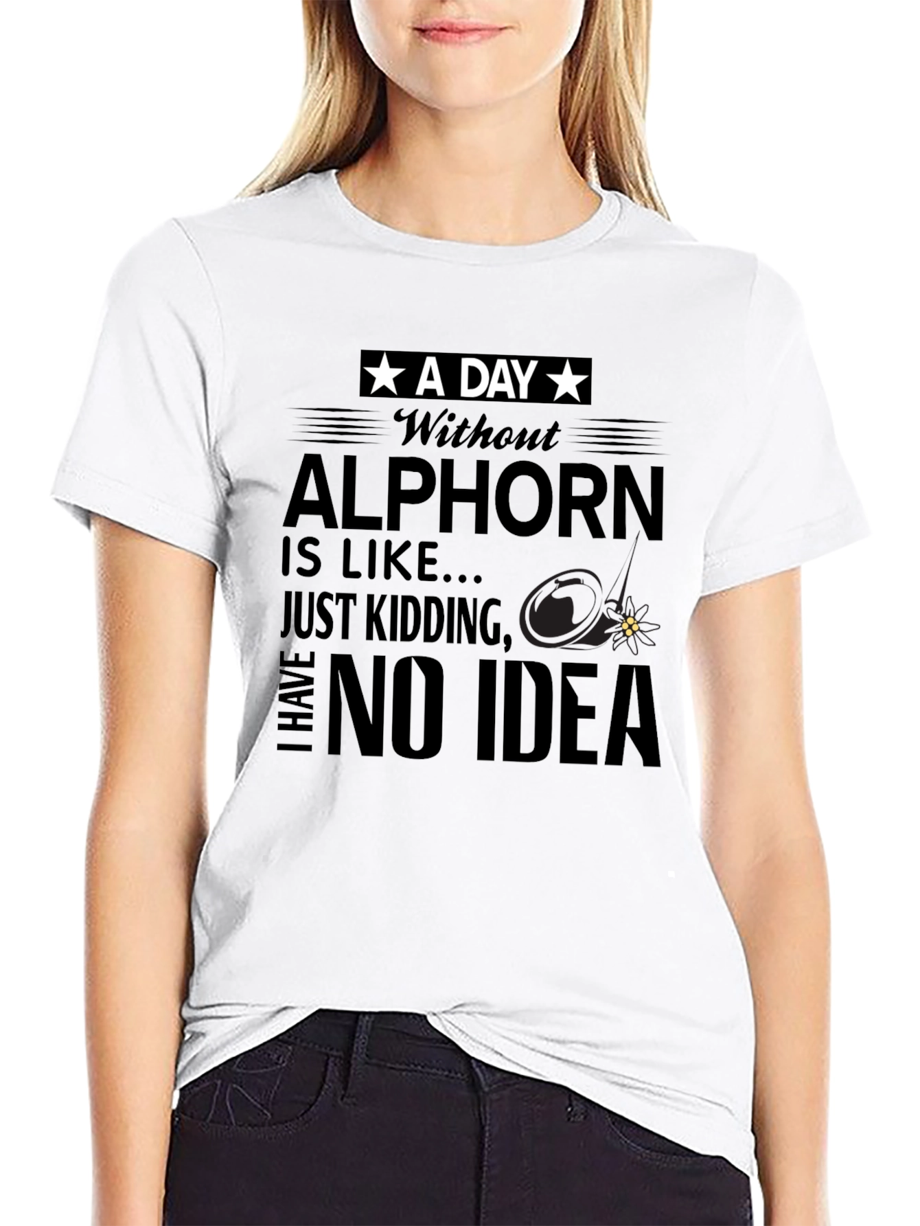 Alp Horn T-Shirt Funny Music Tee