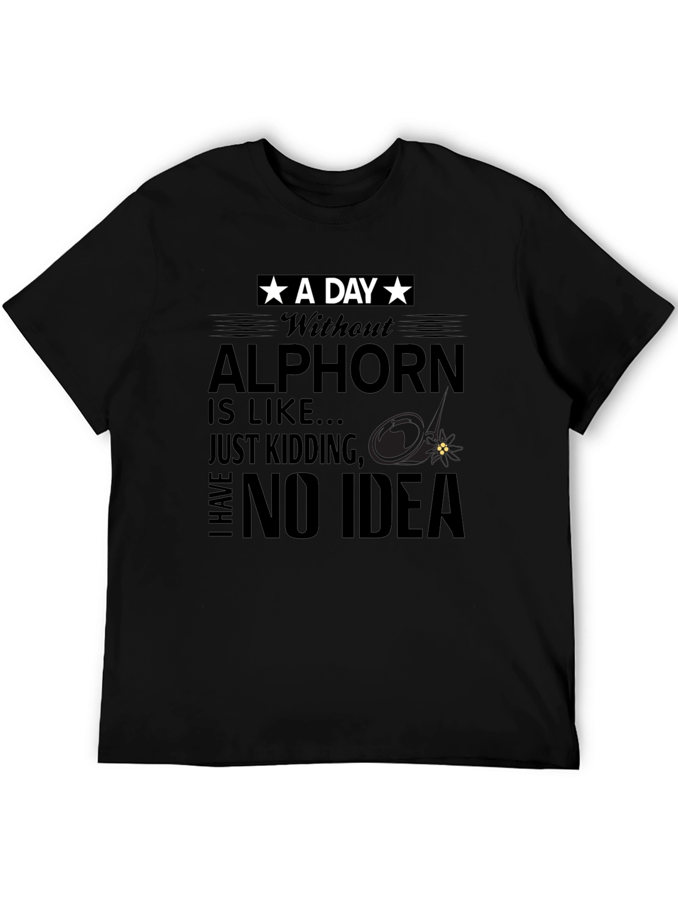 Alp Horn T-Shirt Funny Music Tee