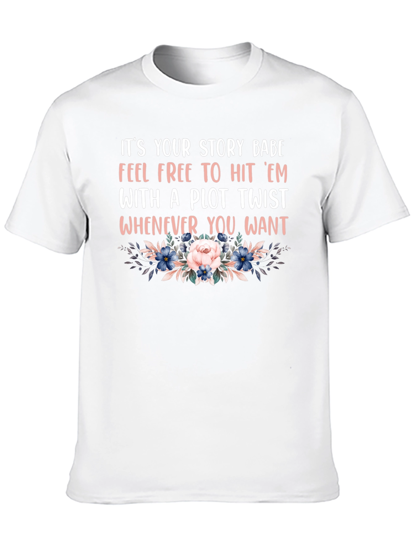 Plot Twist Floral Graphic Tee
