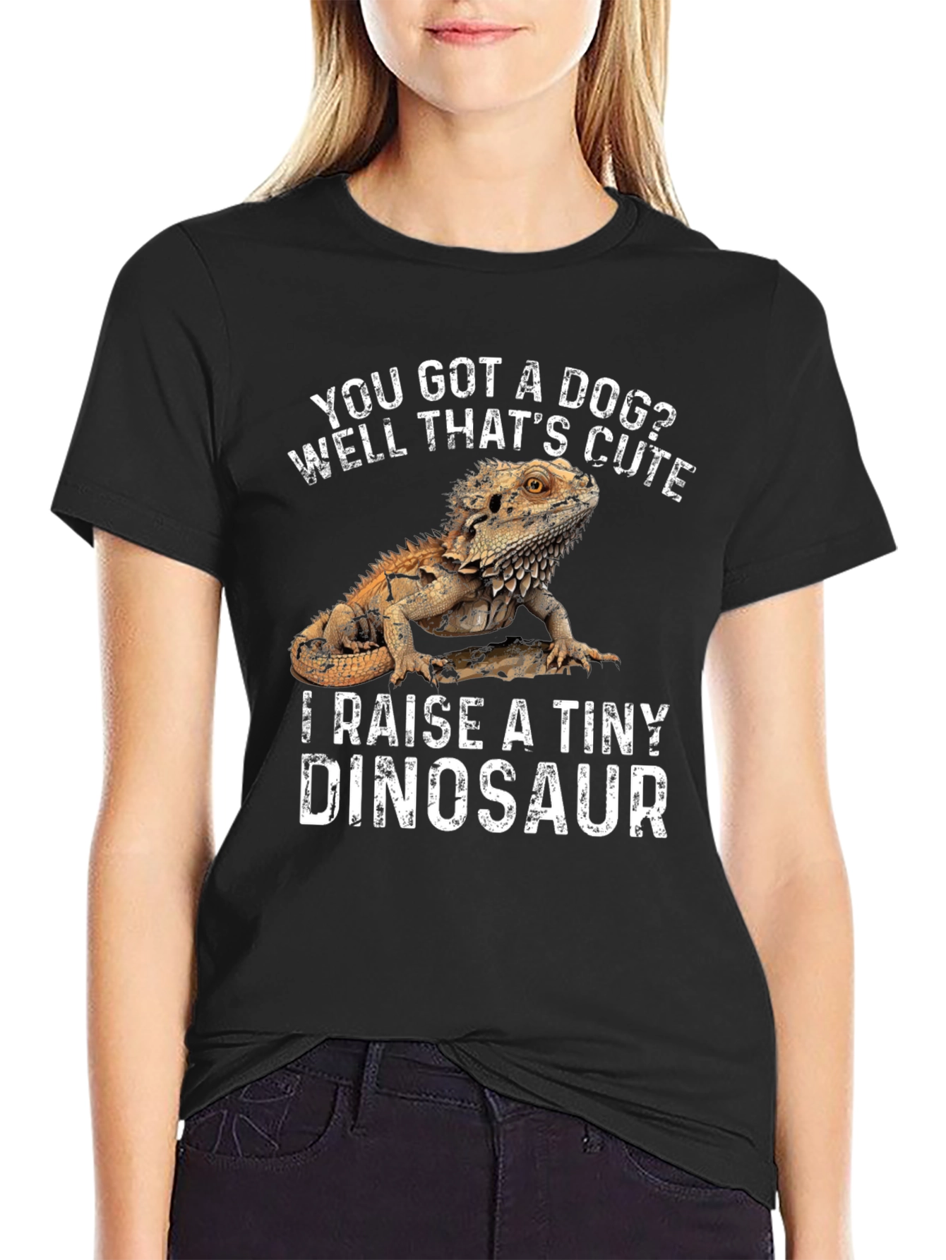 Bearded Dragon T-Shirt - I Raise a Tiny Dinosaur