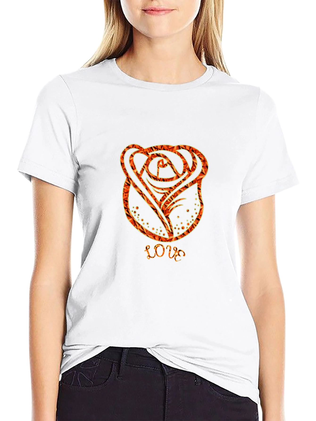 Rose Love T-Shirt - Stylish Graphic Tee