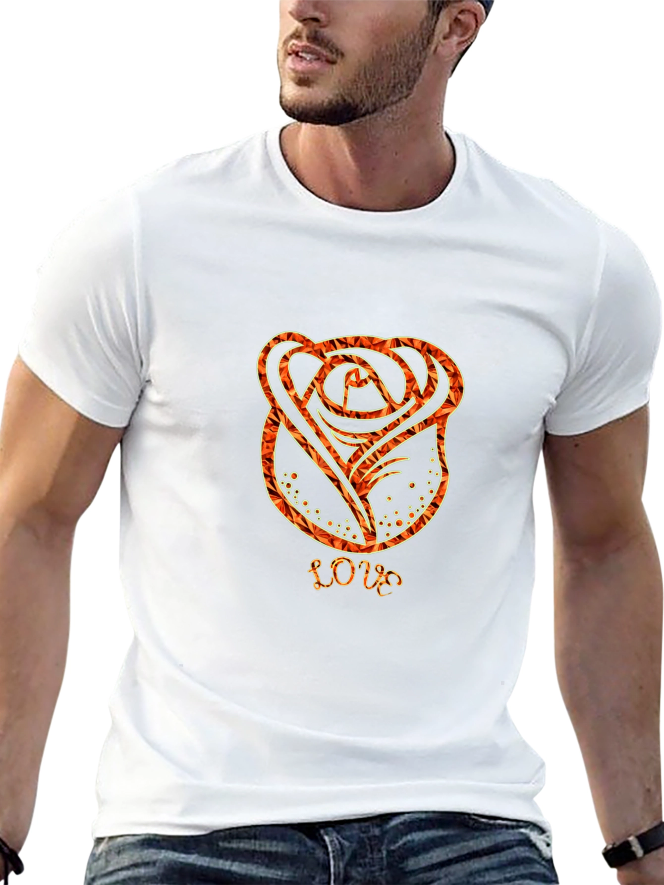 Rose Love T-Shirt - Stylish Graphic Tee