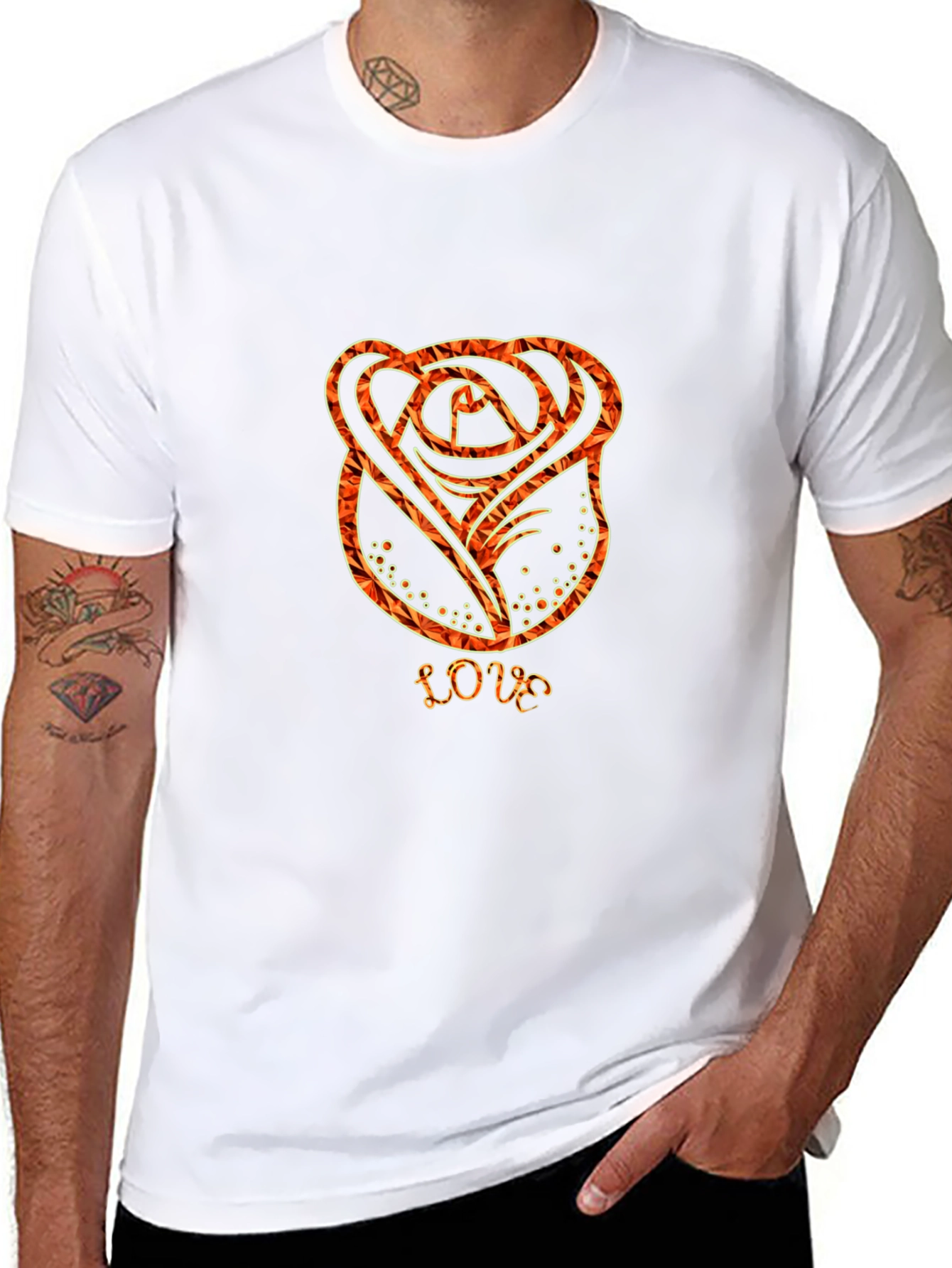 Rose Love T-Shirt - Stylish Graphic Tee
