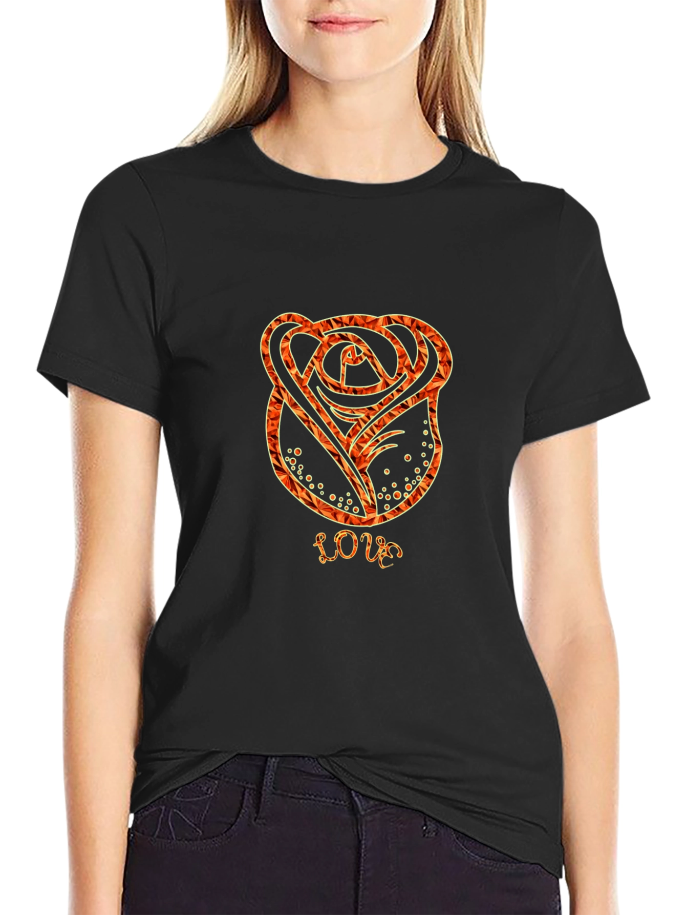 Rose Love T-Shirt - Stylish Graphic Tee