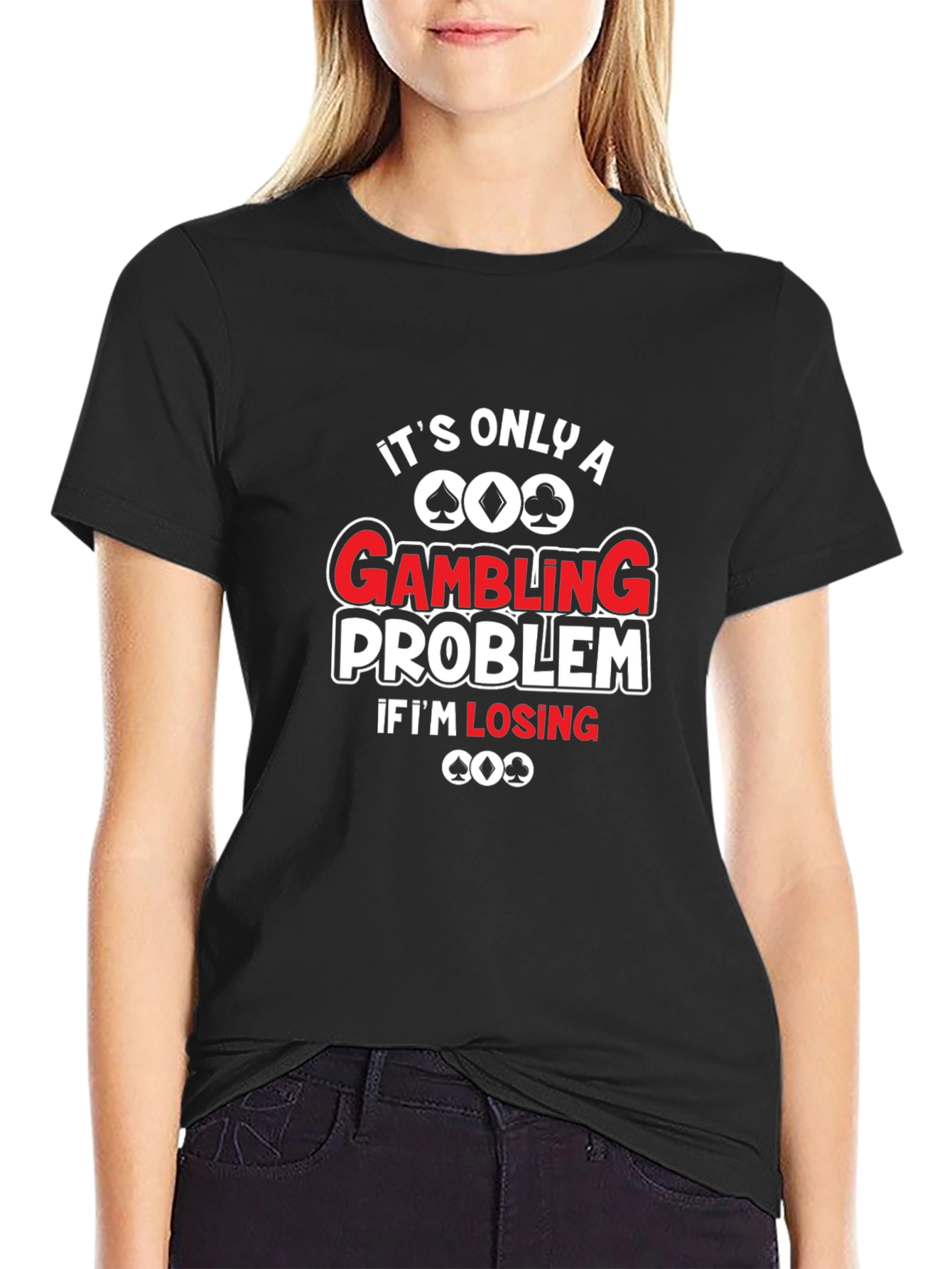 Gambling Problem Graphic T-Shirt