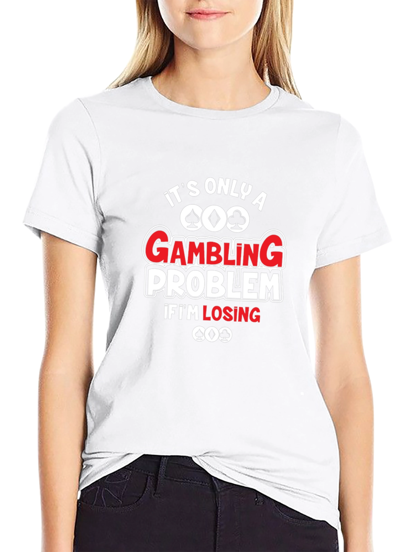 Gambling Problem Graphic T-Shirt
