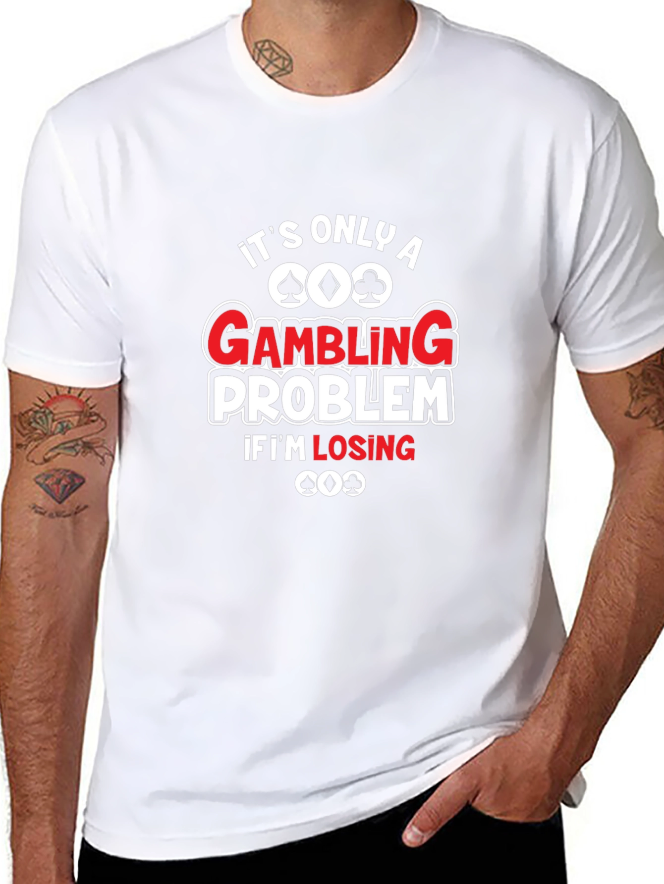 Gambling Problem Graphic T-Shirt