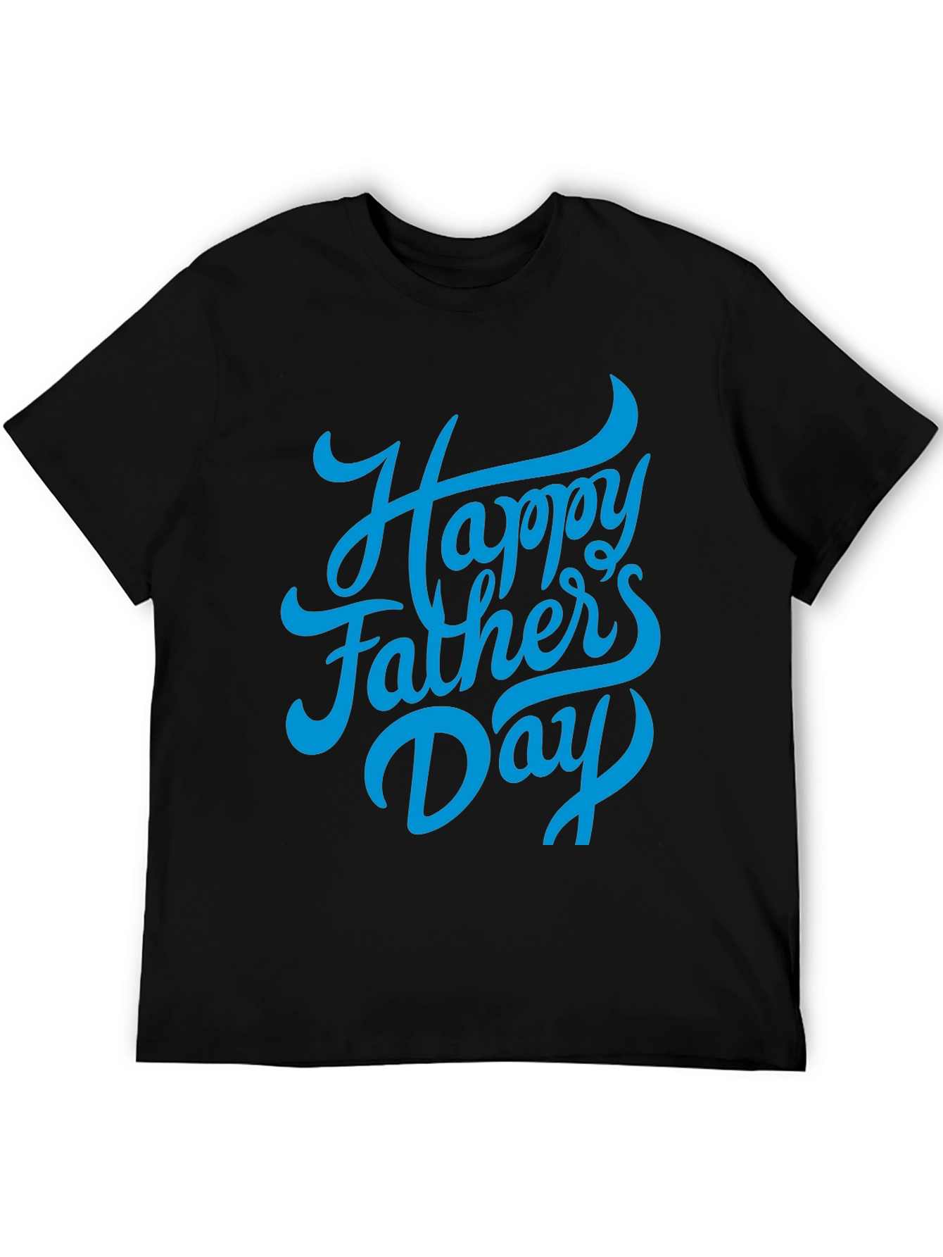 Happy Fathers Day Black T-Shirt