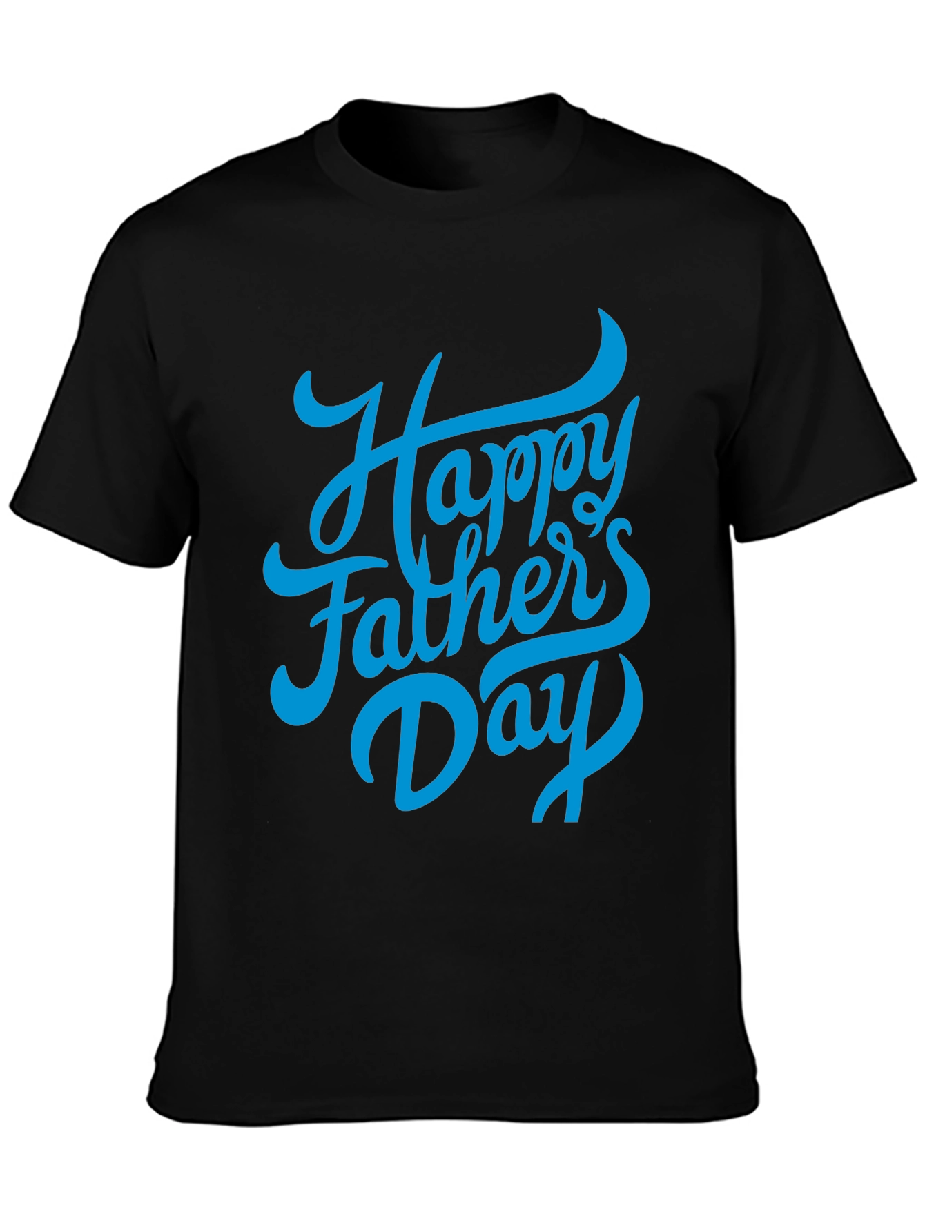 Happy Fathers Day Black T-Shirt