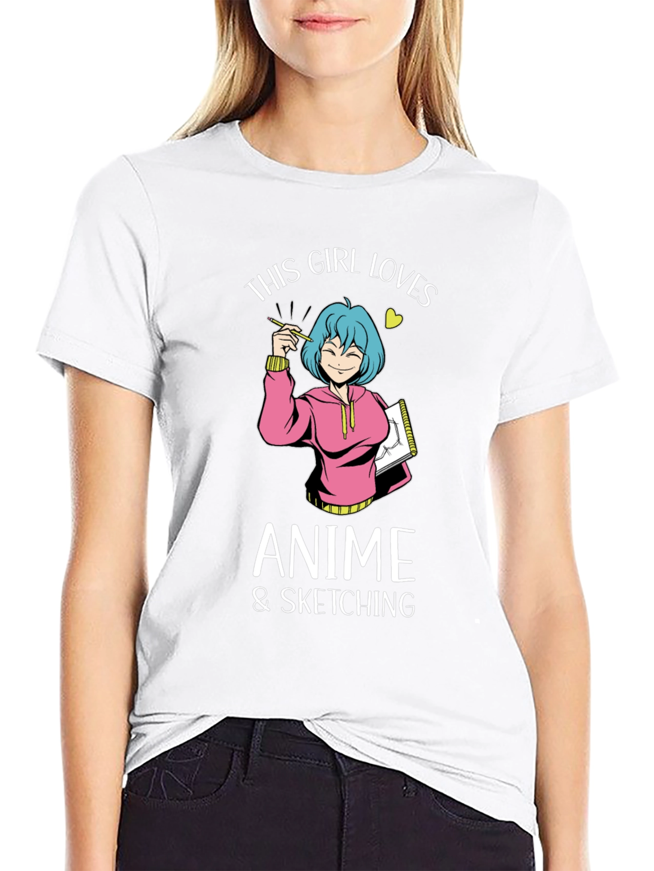Anime & Sketching Girl T-Shirt