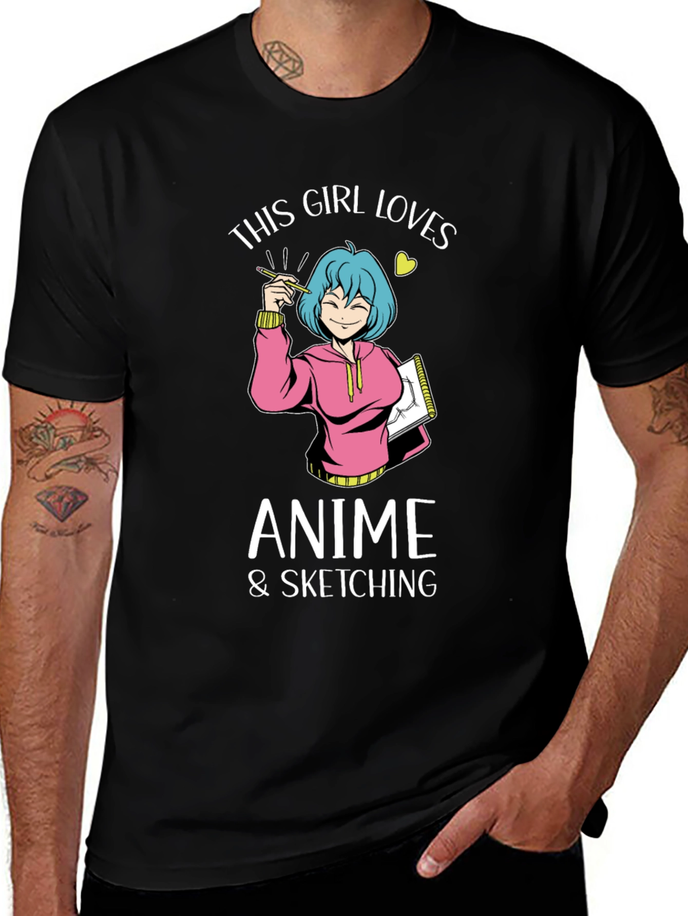 Anime & Sketching Girl T-Shirt