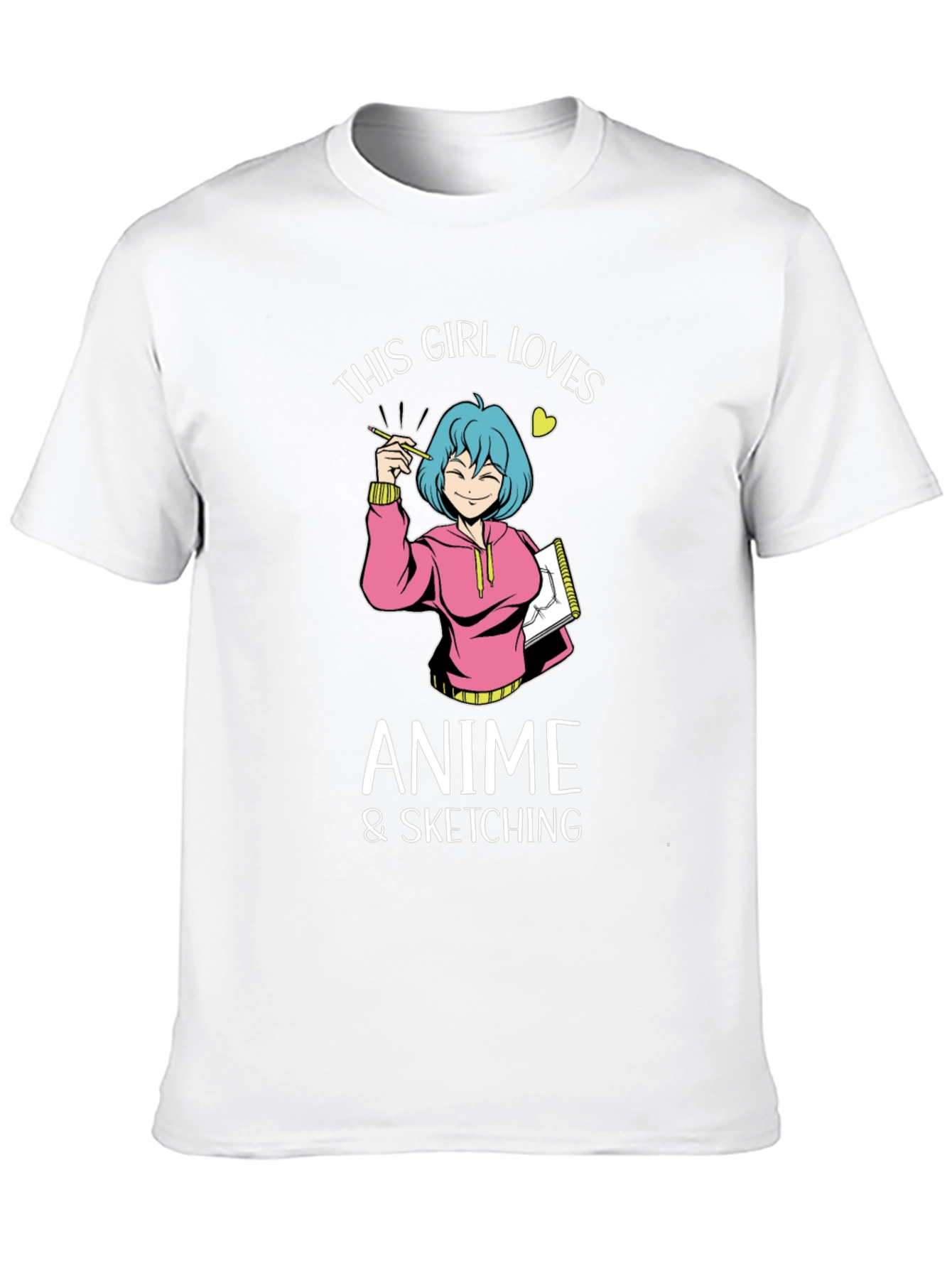 Anime & Sketching Girl T-Shirt