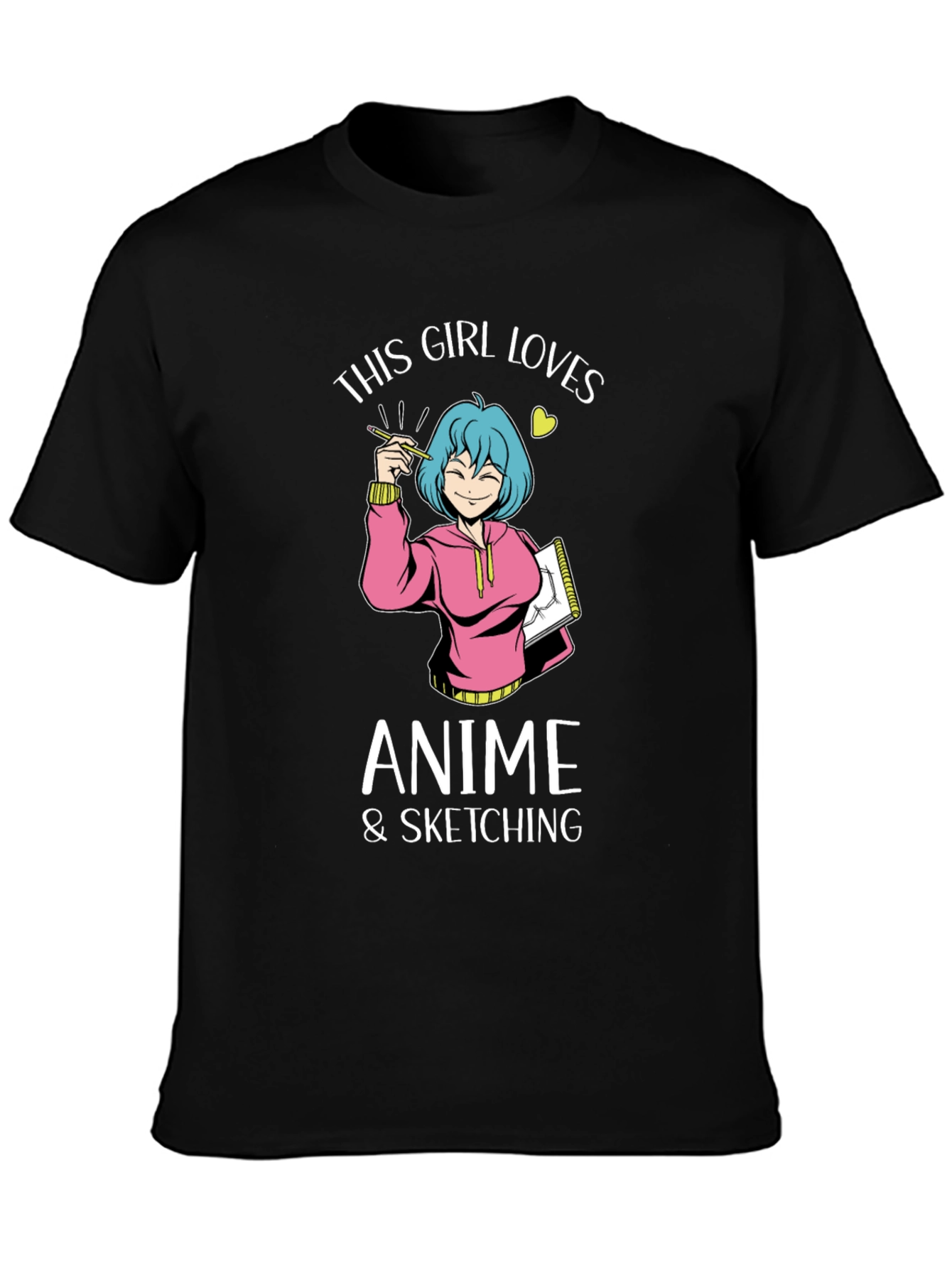 Anime & Sketching Girl T-Shirt