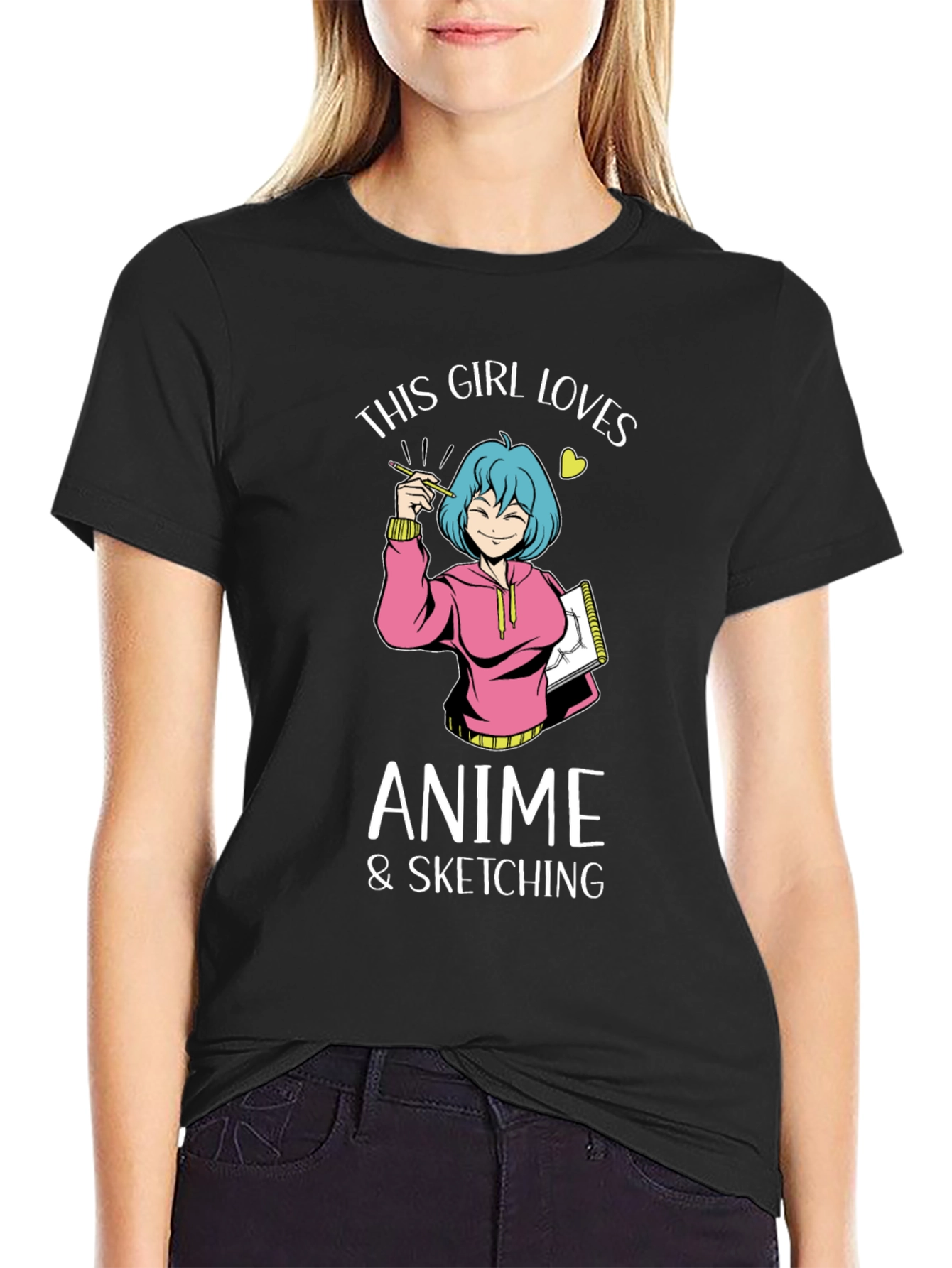 Anime & Sketching Girl T-Shirt