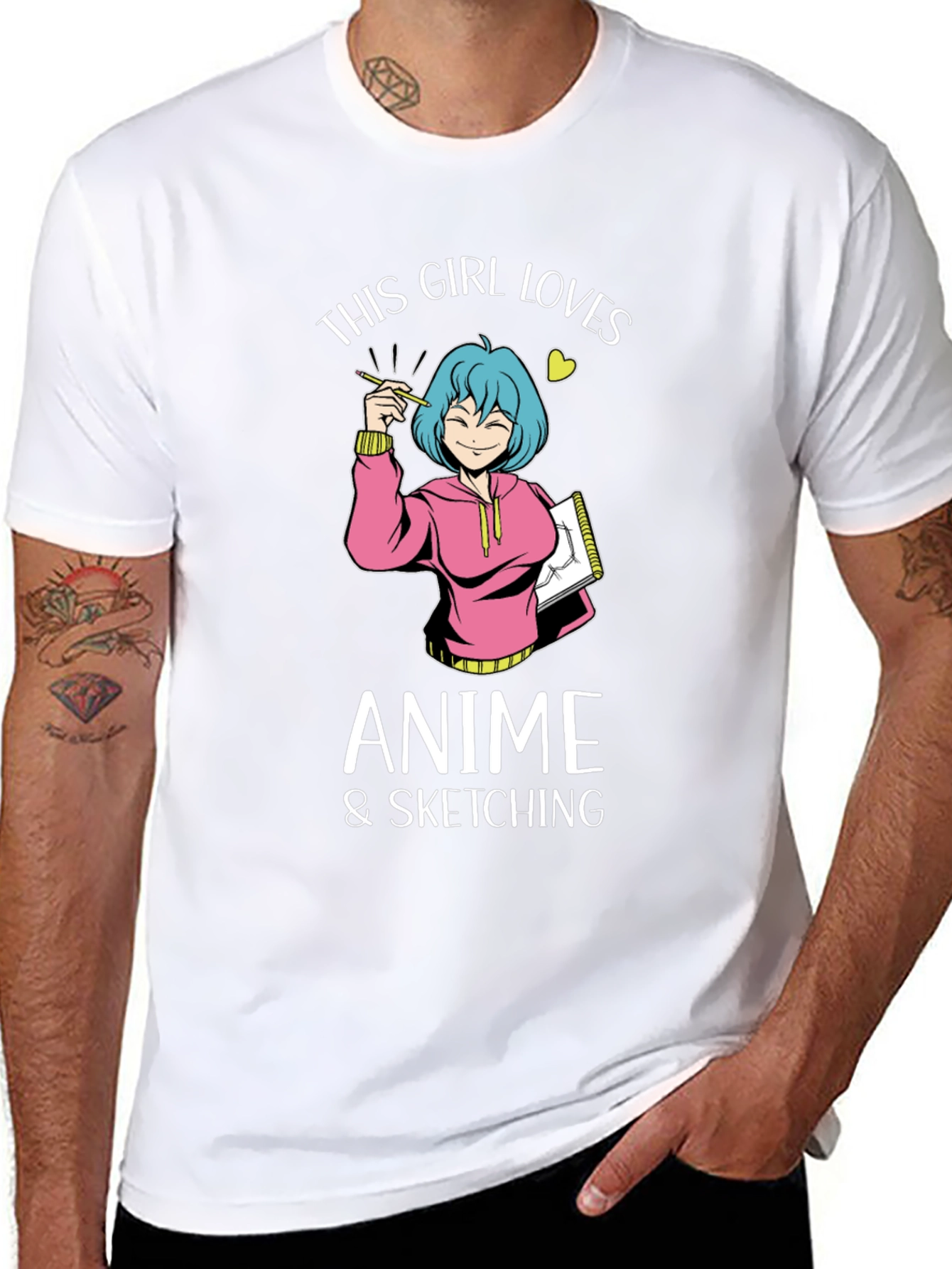 Anime & Sketching Girl T-Shirt