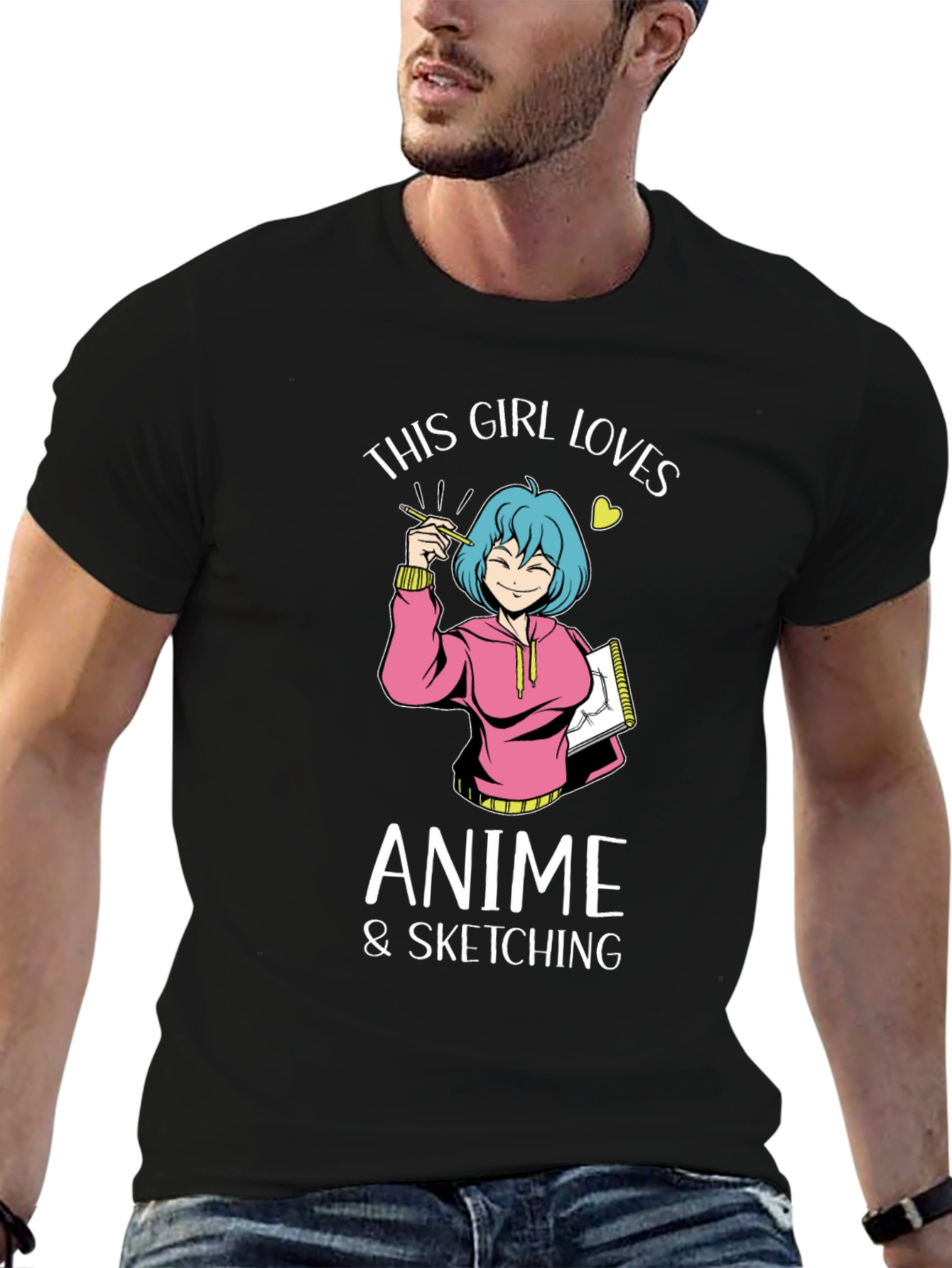 Anime & Sketching Girl T-Shirt