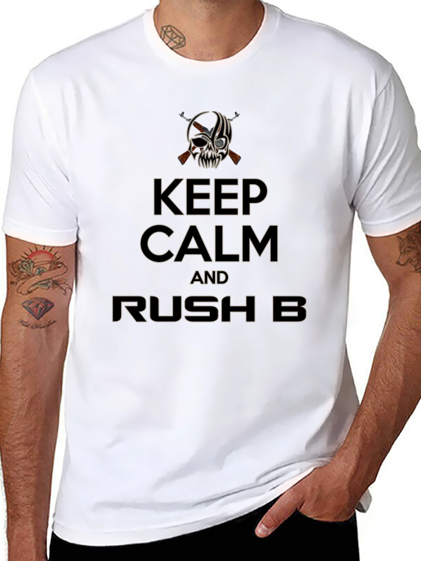 Keep Calm & Rush B T-Shirt - Gamer Style