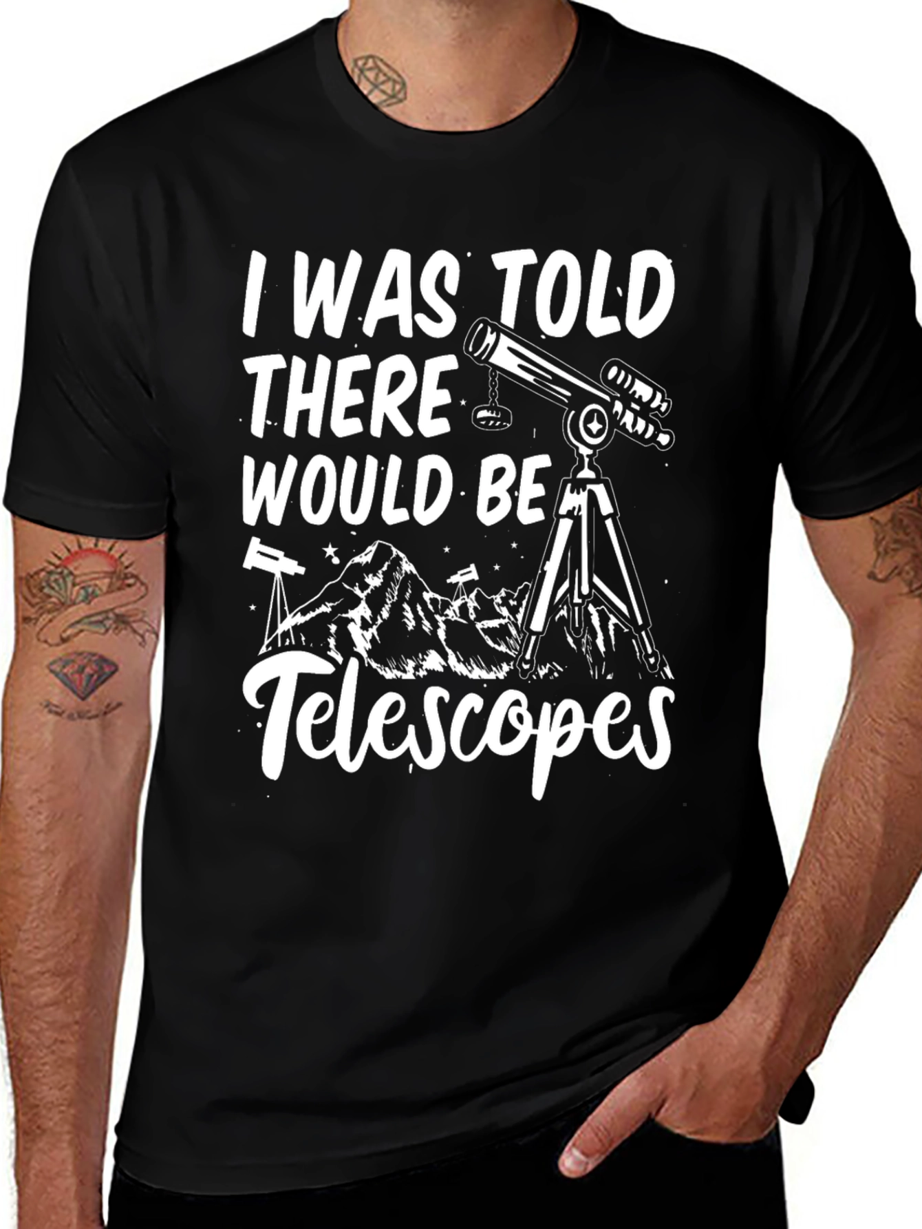 Telescopes Graphic Tee - Astronomy Lover
