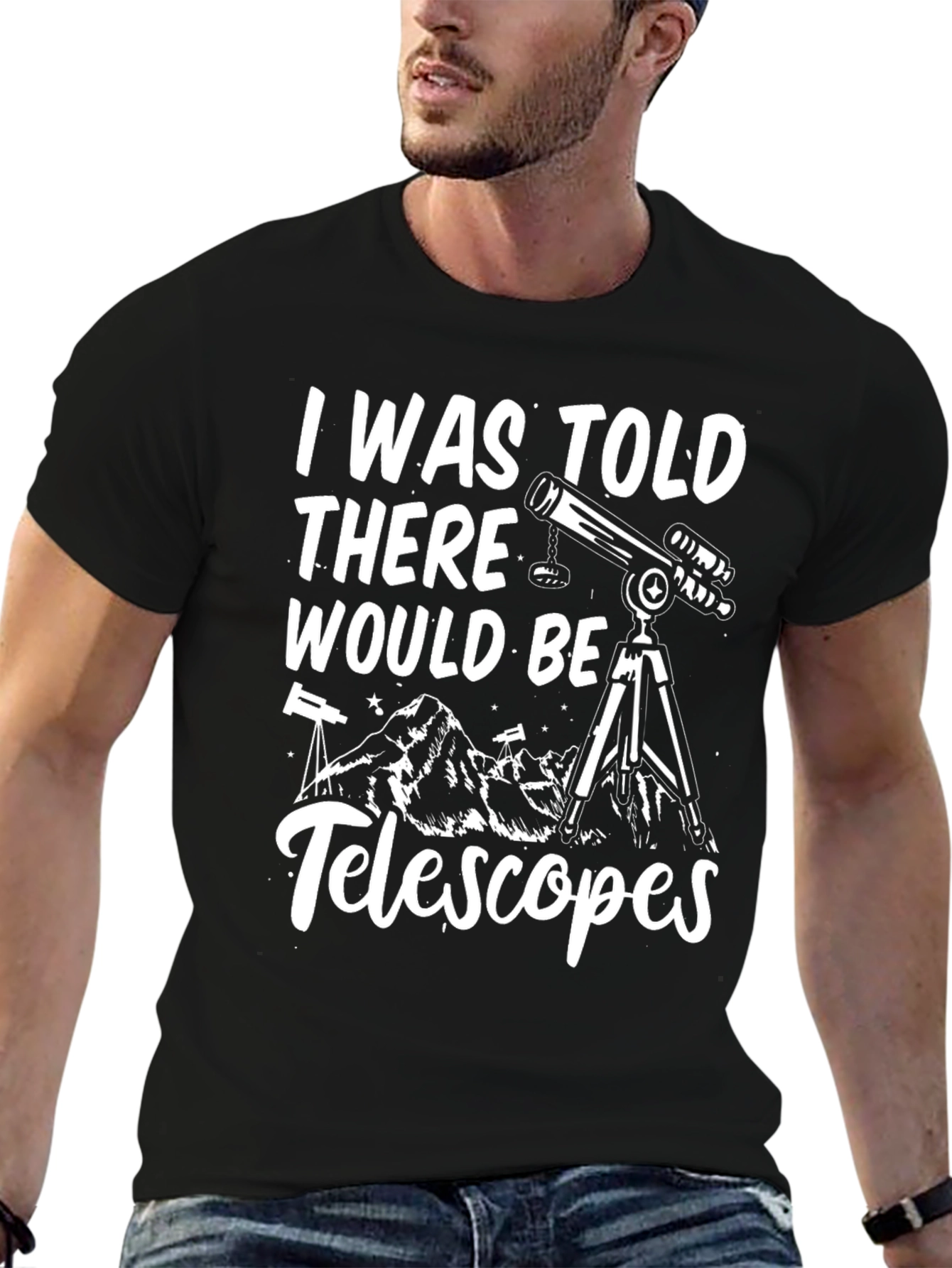 Telescopes Graphic Tee - Astronomy Lover