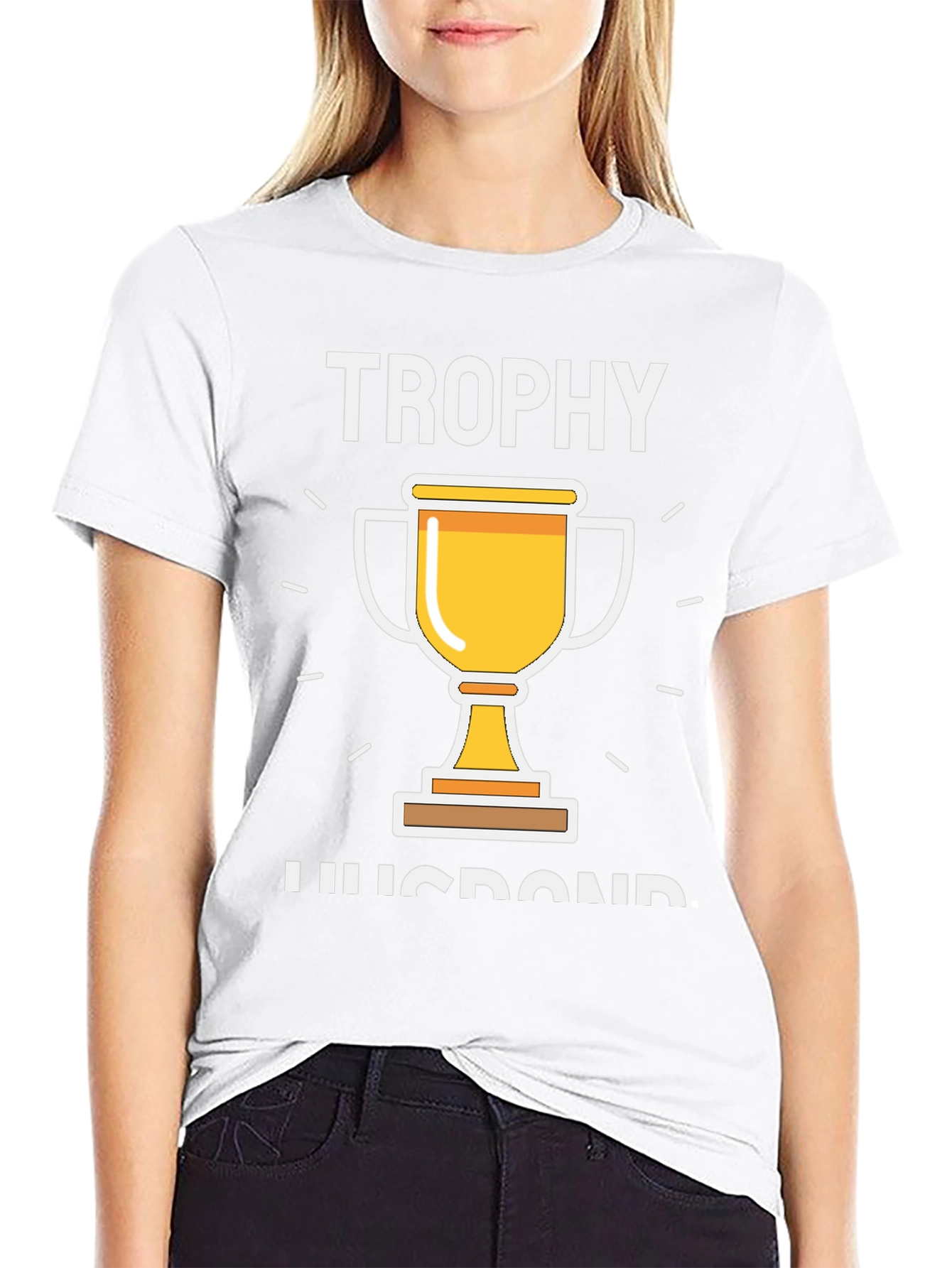Trophy Husband Graphic Tee - Black Cotton T-Shirt