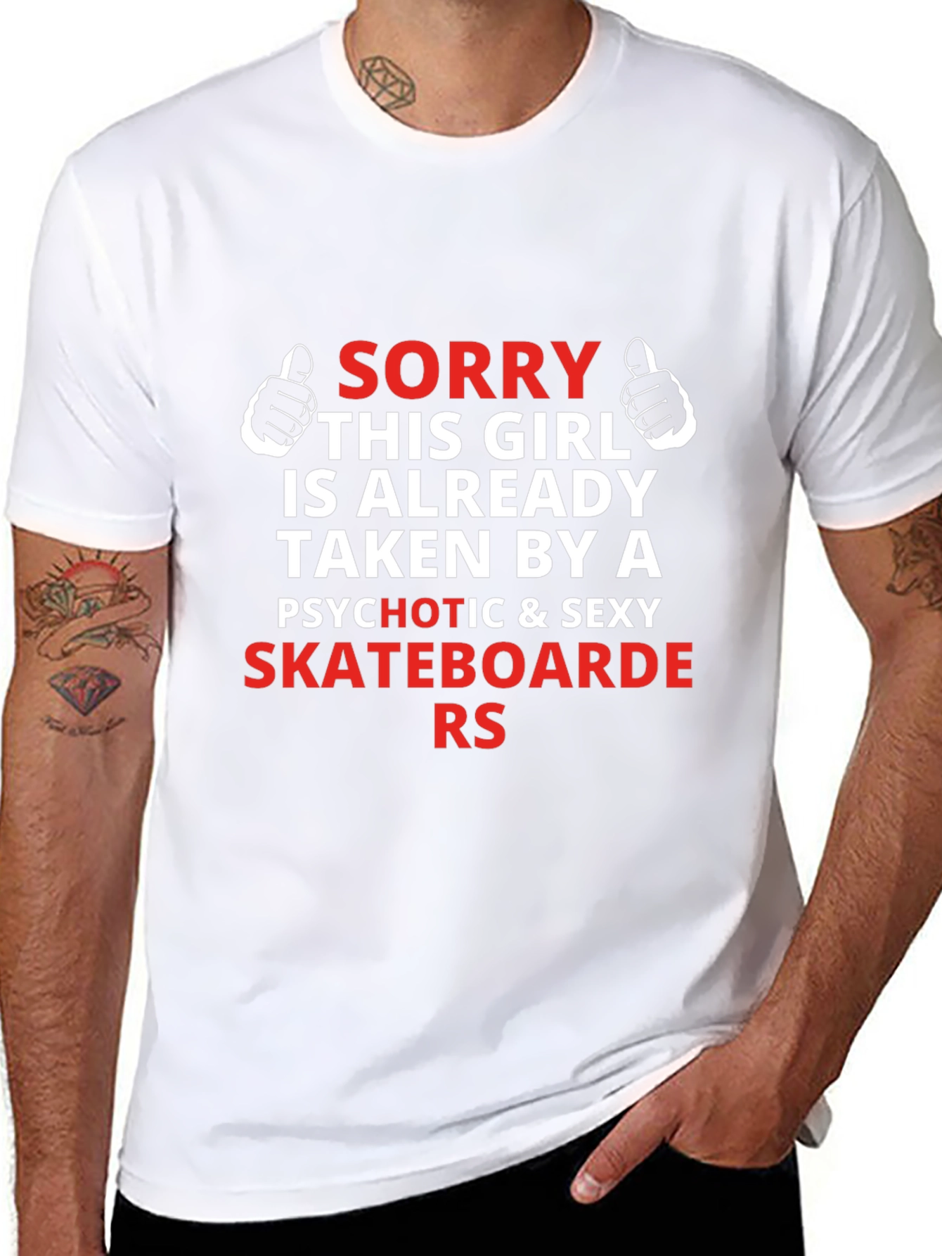 Sorry Taken by Skateboarders Graphic Tee