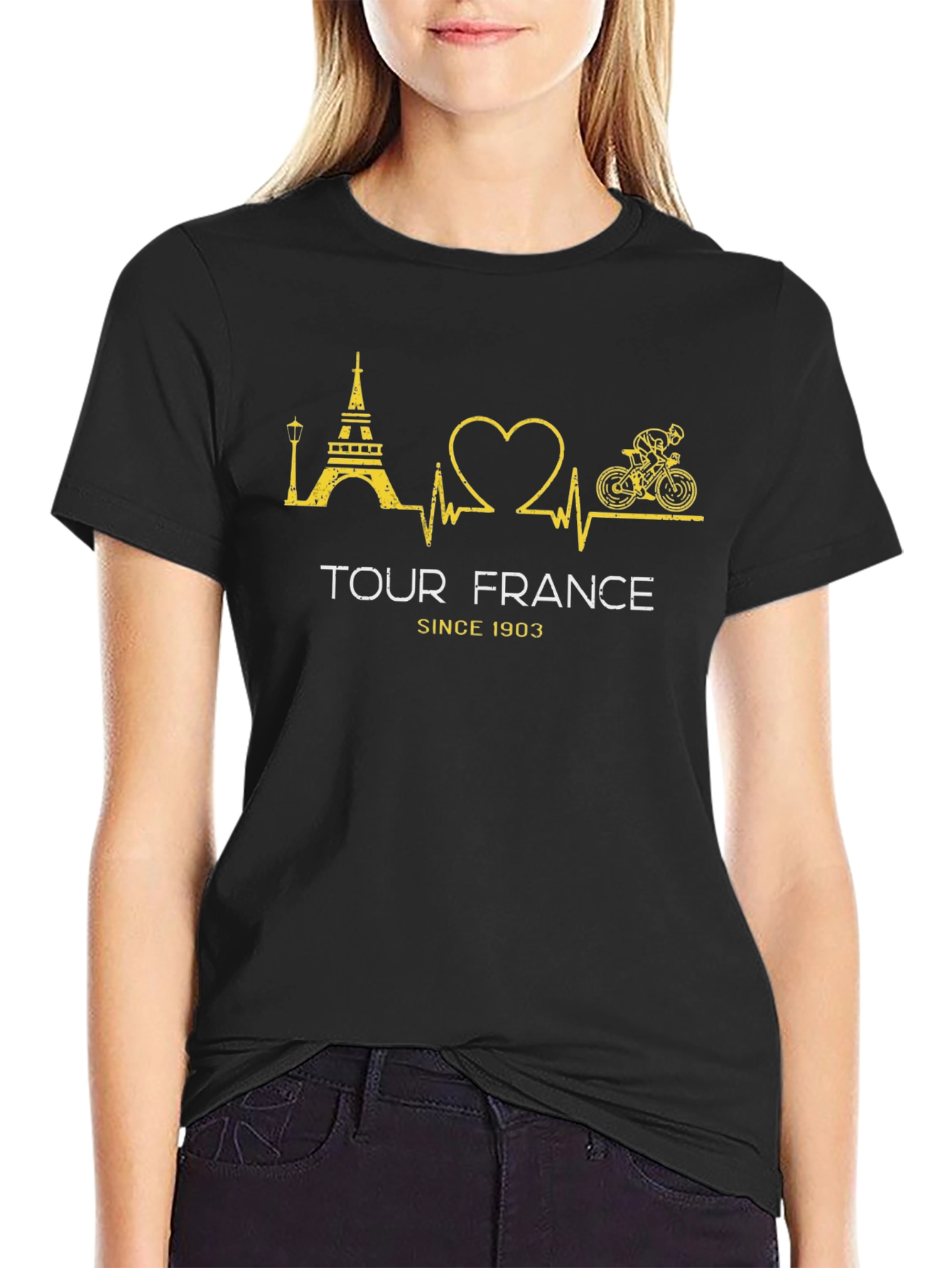 Tour de France Black T-Shirt