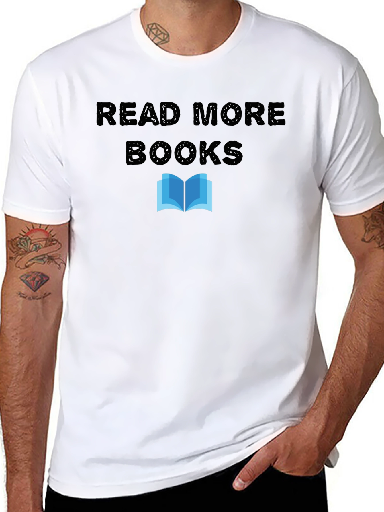 Read More Books Black Graphic Tee