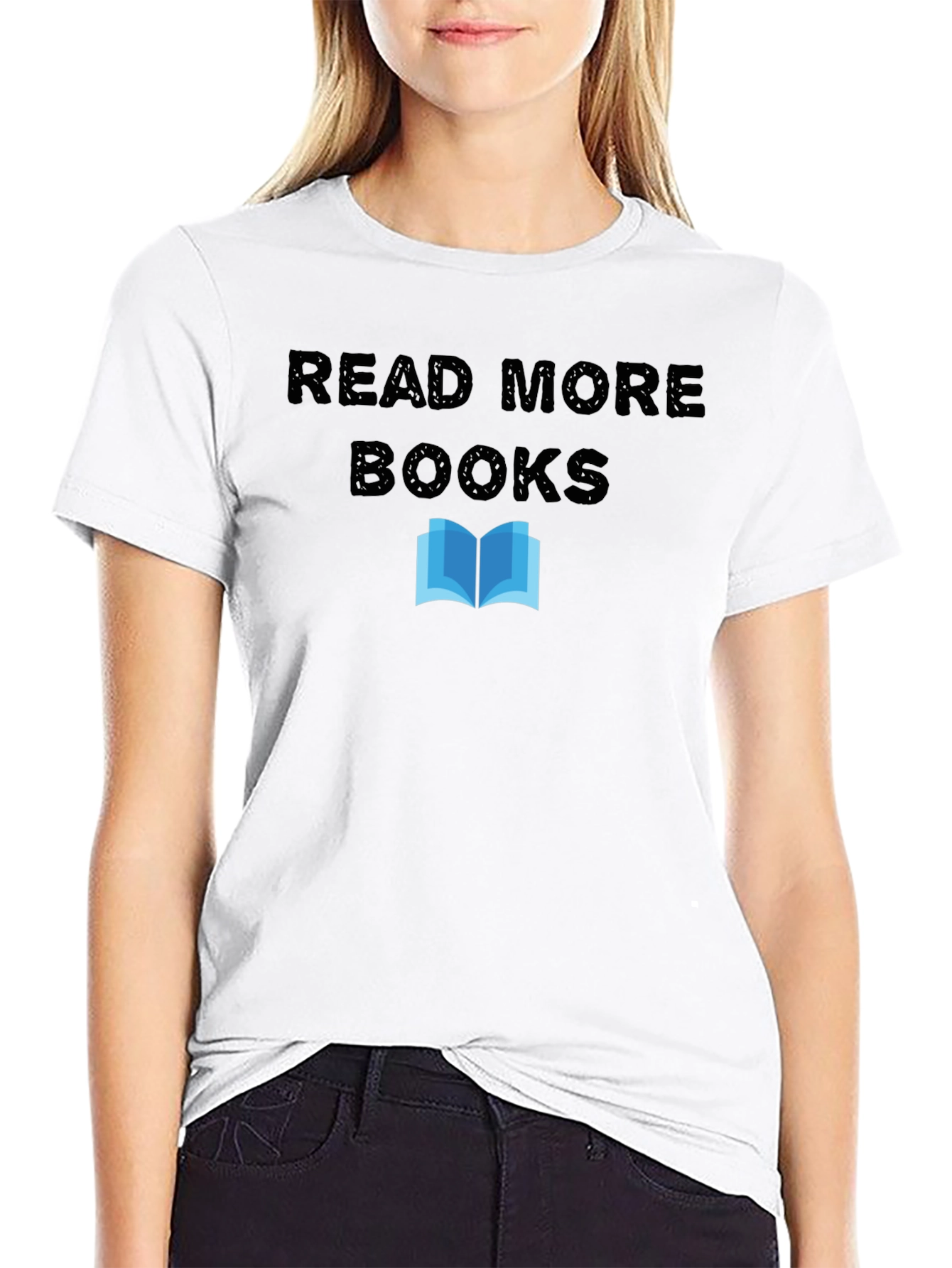 Read More Books Black Graphic Tee