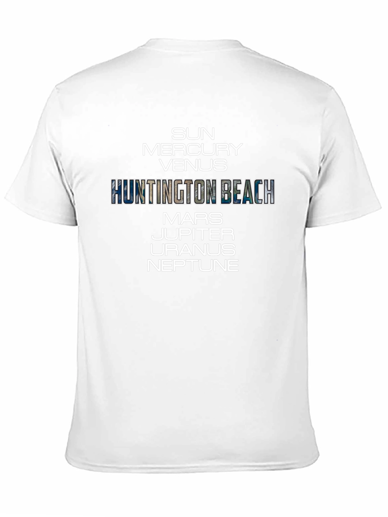 Solar System Huntington Beach Black T-Shirt