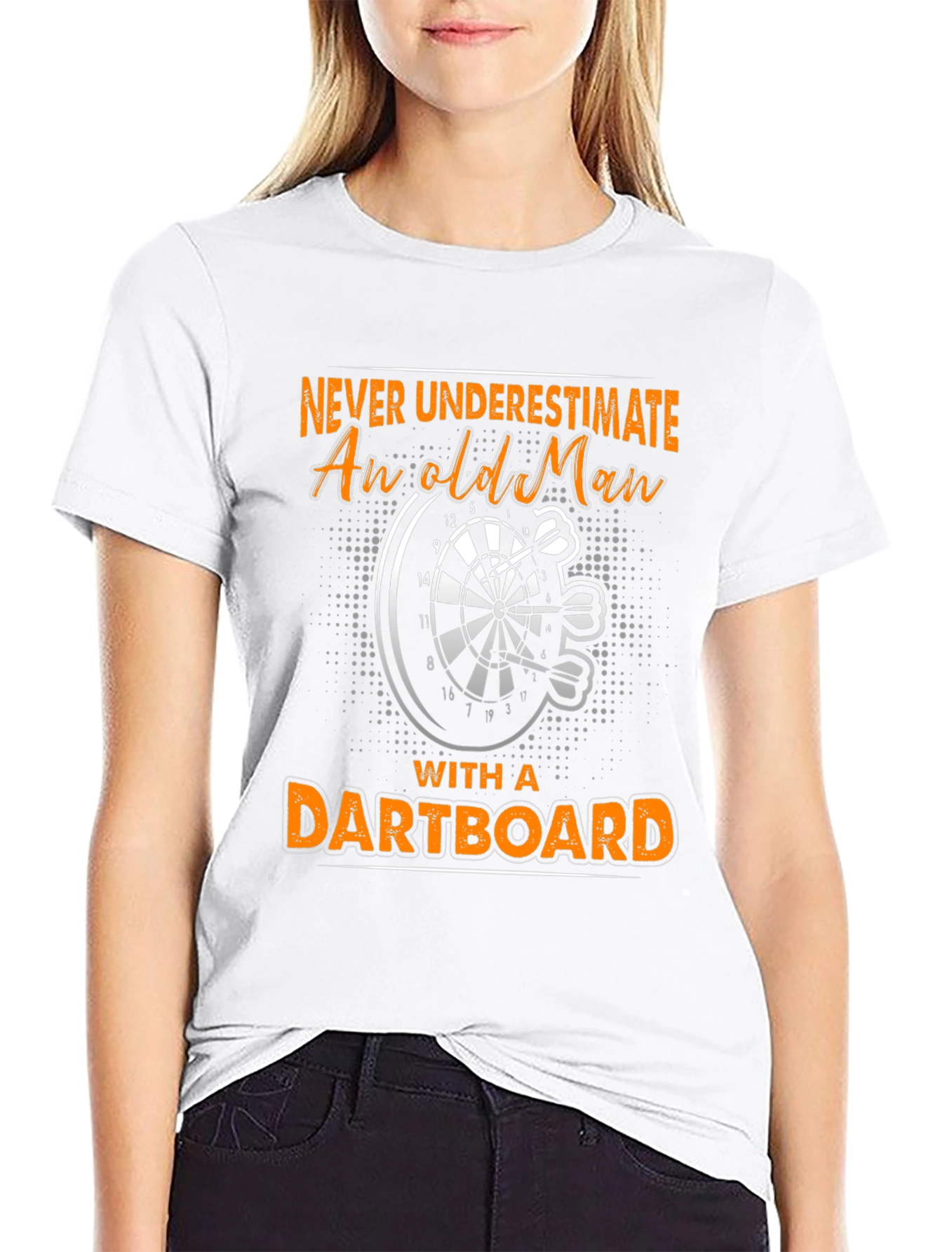 Never Underestimate Dartboard T-Shirt