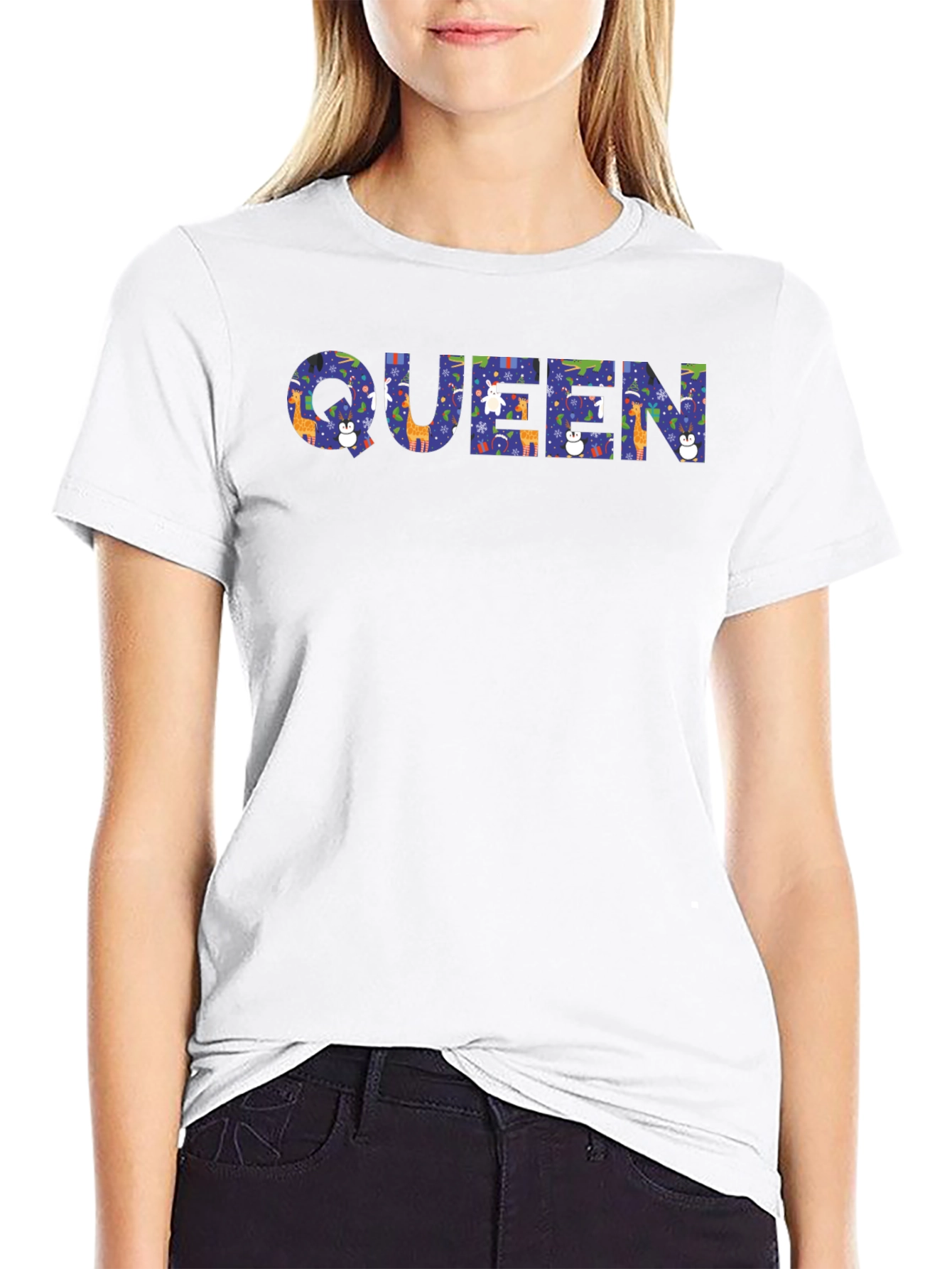 Queen Holiday Pattern T-Shirt