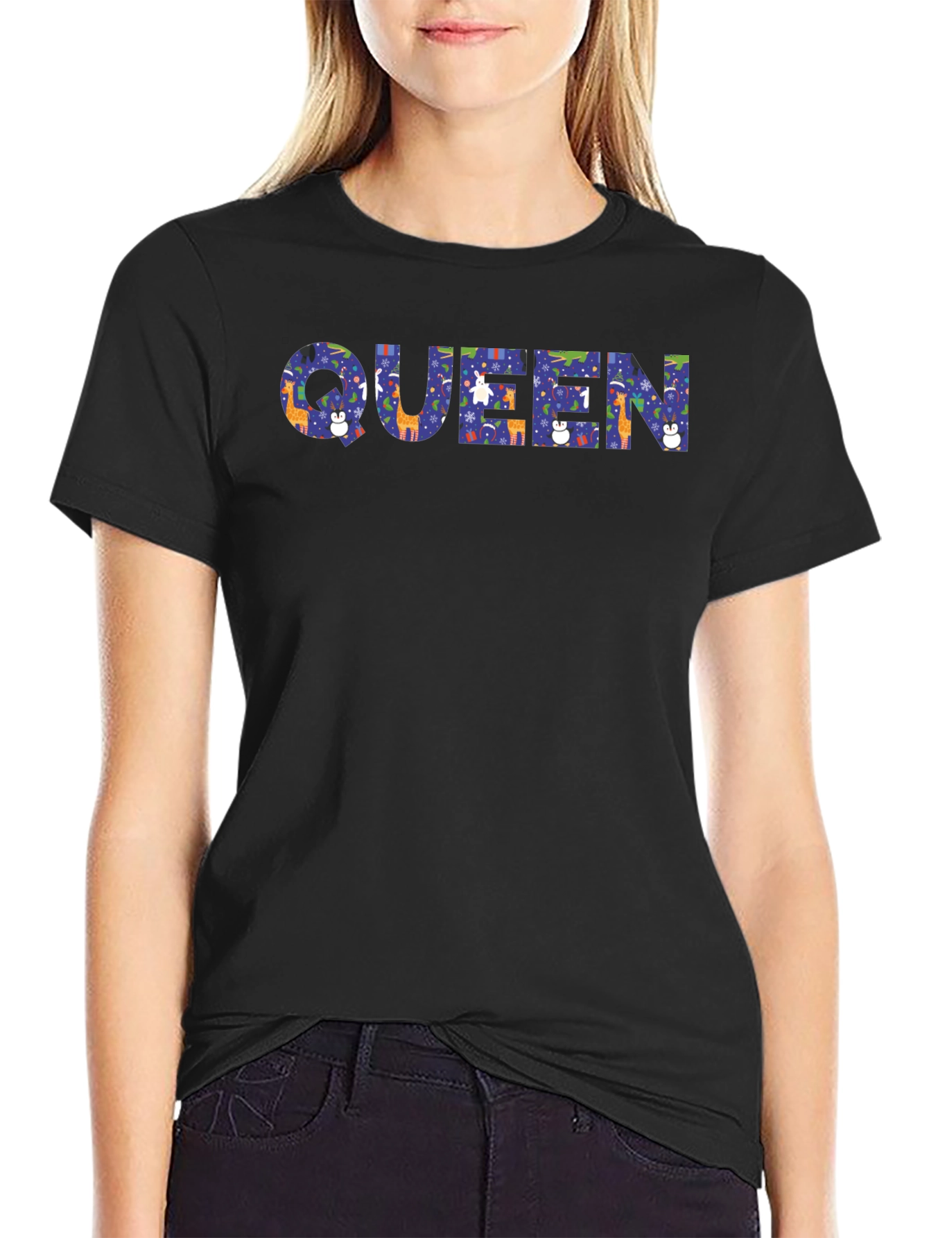 Queen Holiday Pattern T-Shirt