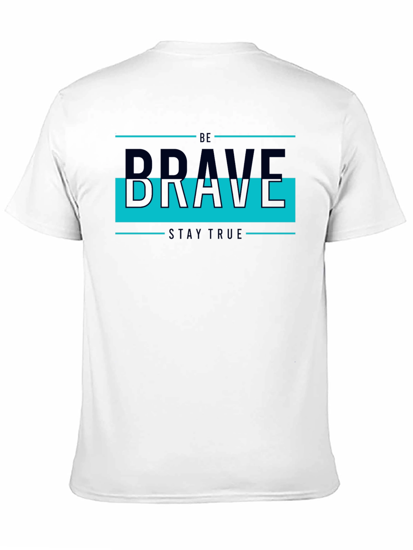 Be Brave Graphic Tee - Mens Casual Black T-Shirt
