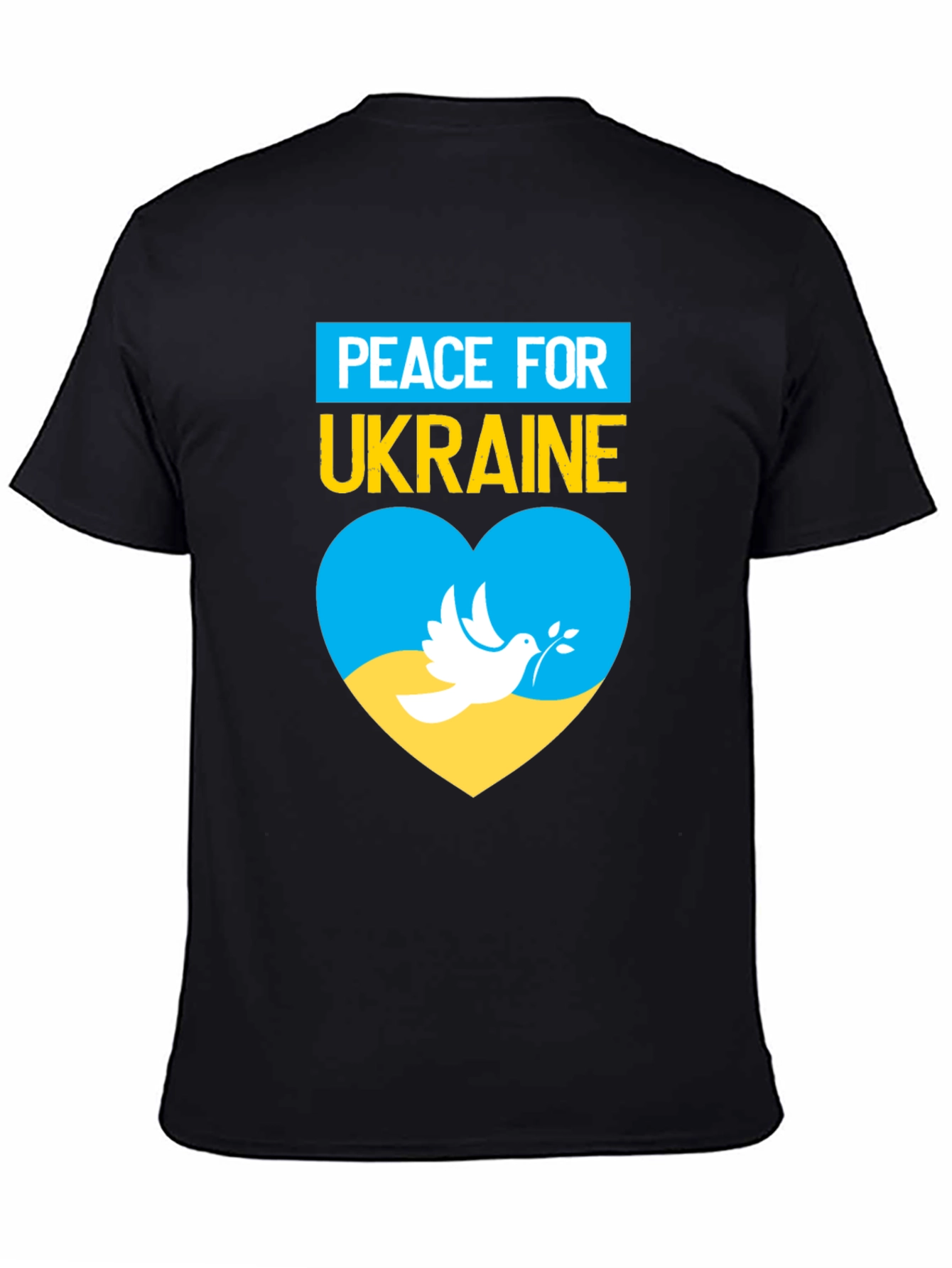 Peace for Ukraine T-Shirt Dove Heart