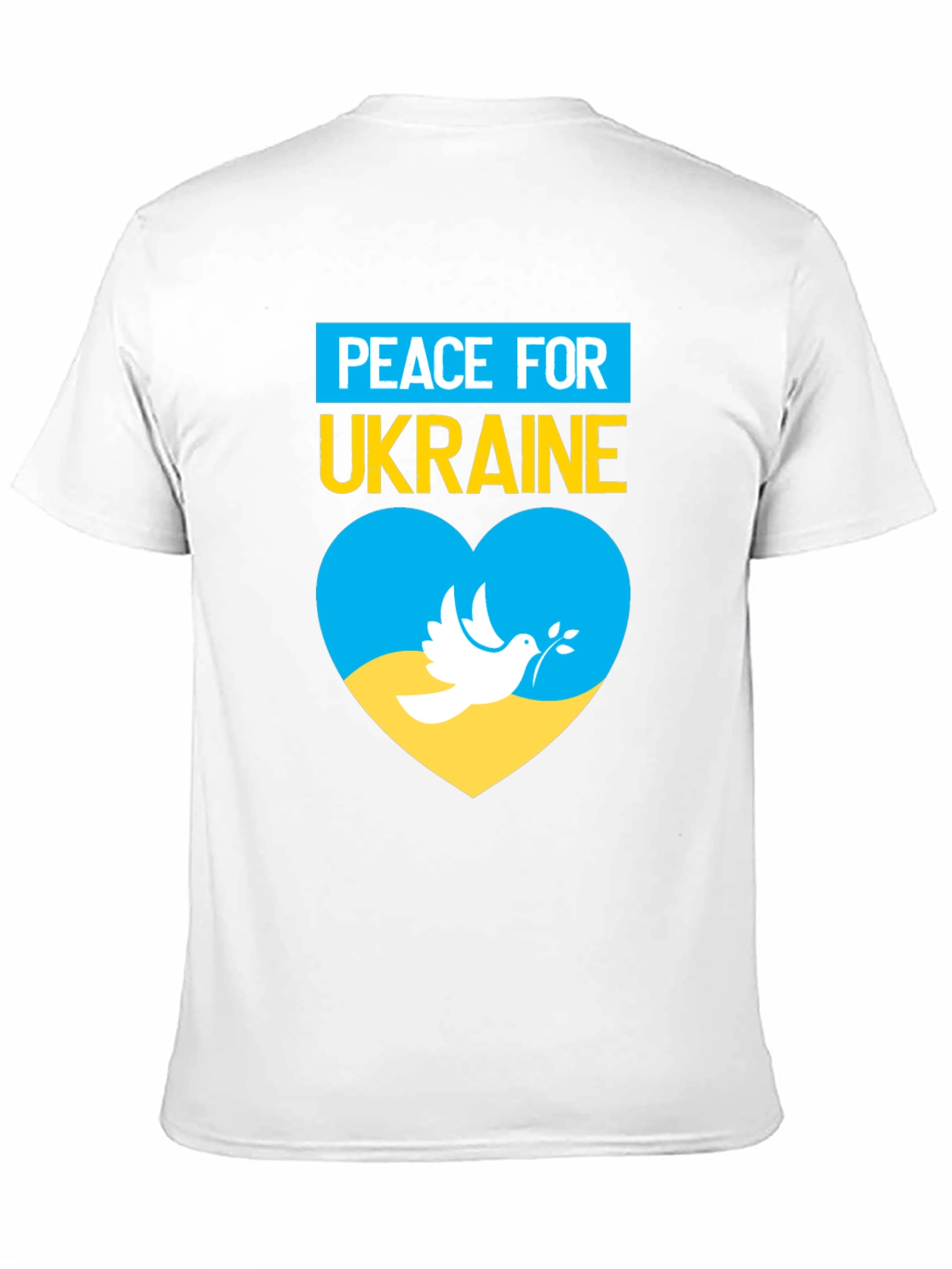 Peace for Ukraine T-Shirt Dove Heart