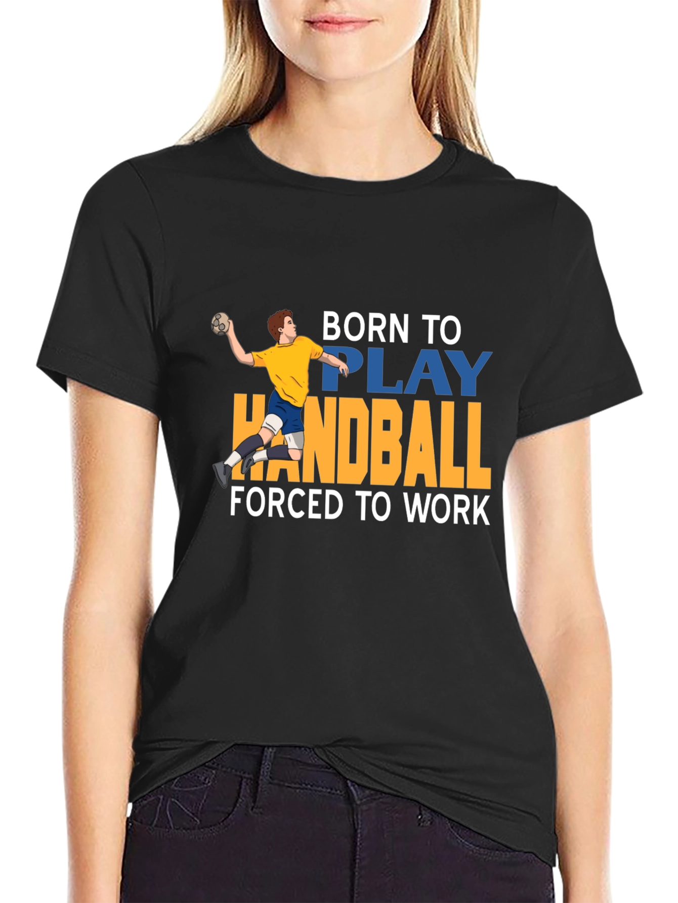 Born to Play Handball Graphic Tee