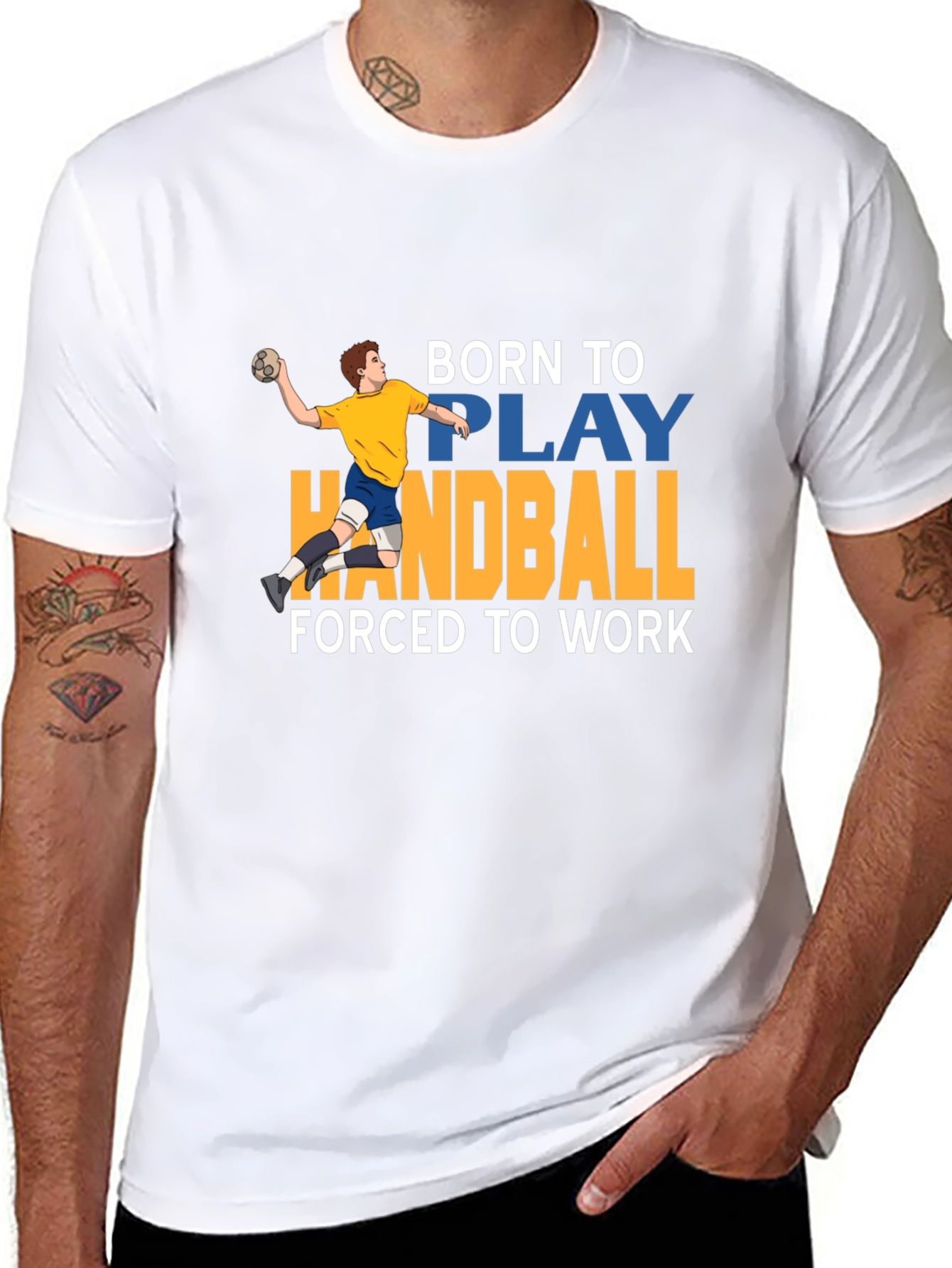 Born to Play Handball Graphic Tee