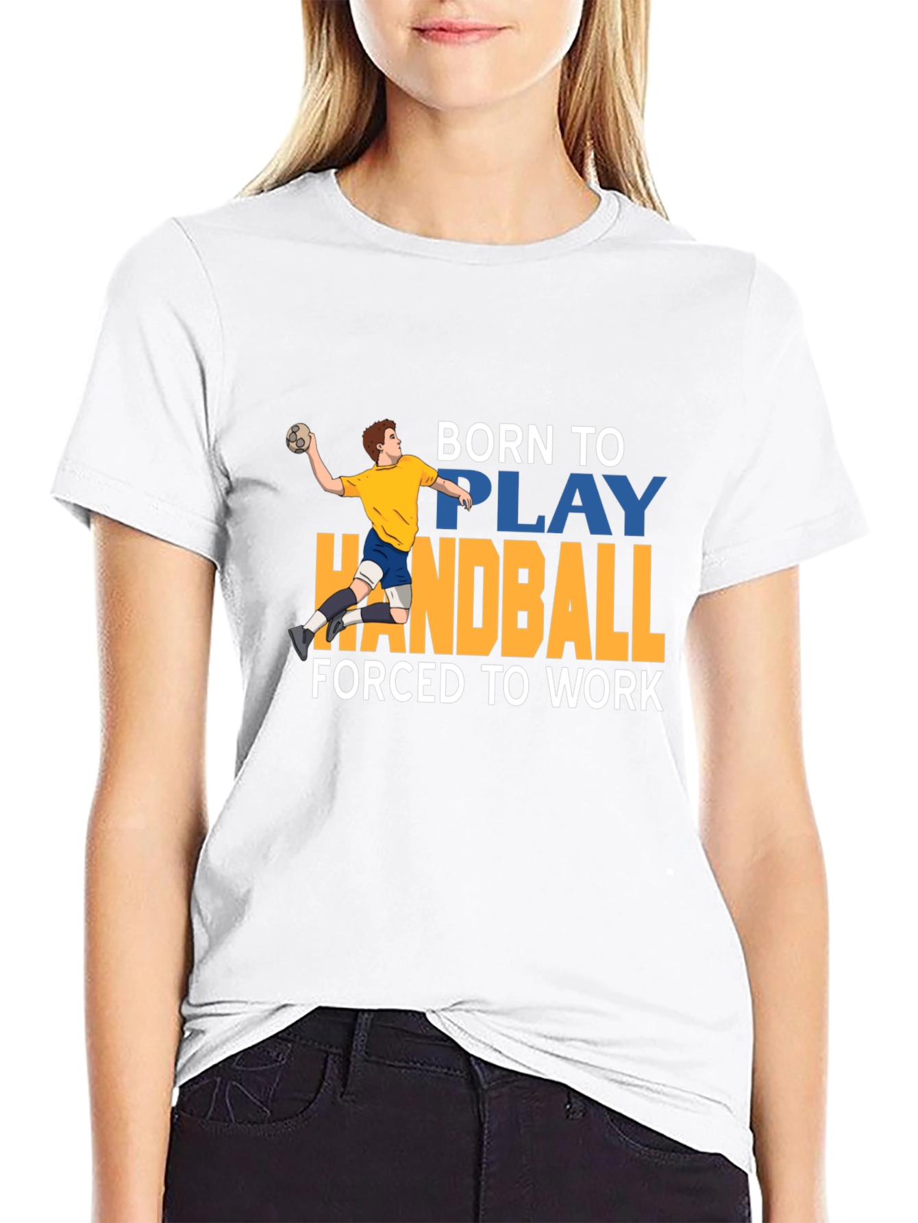 Born to Play Handball Graphic Tee