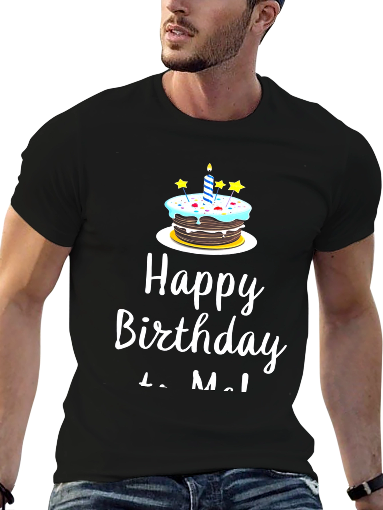 Happy Birthday Cake Graphic Tee
