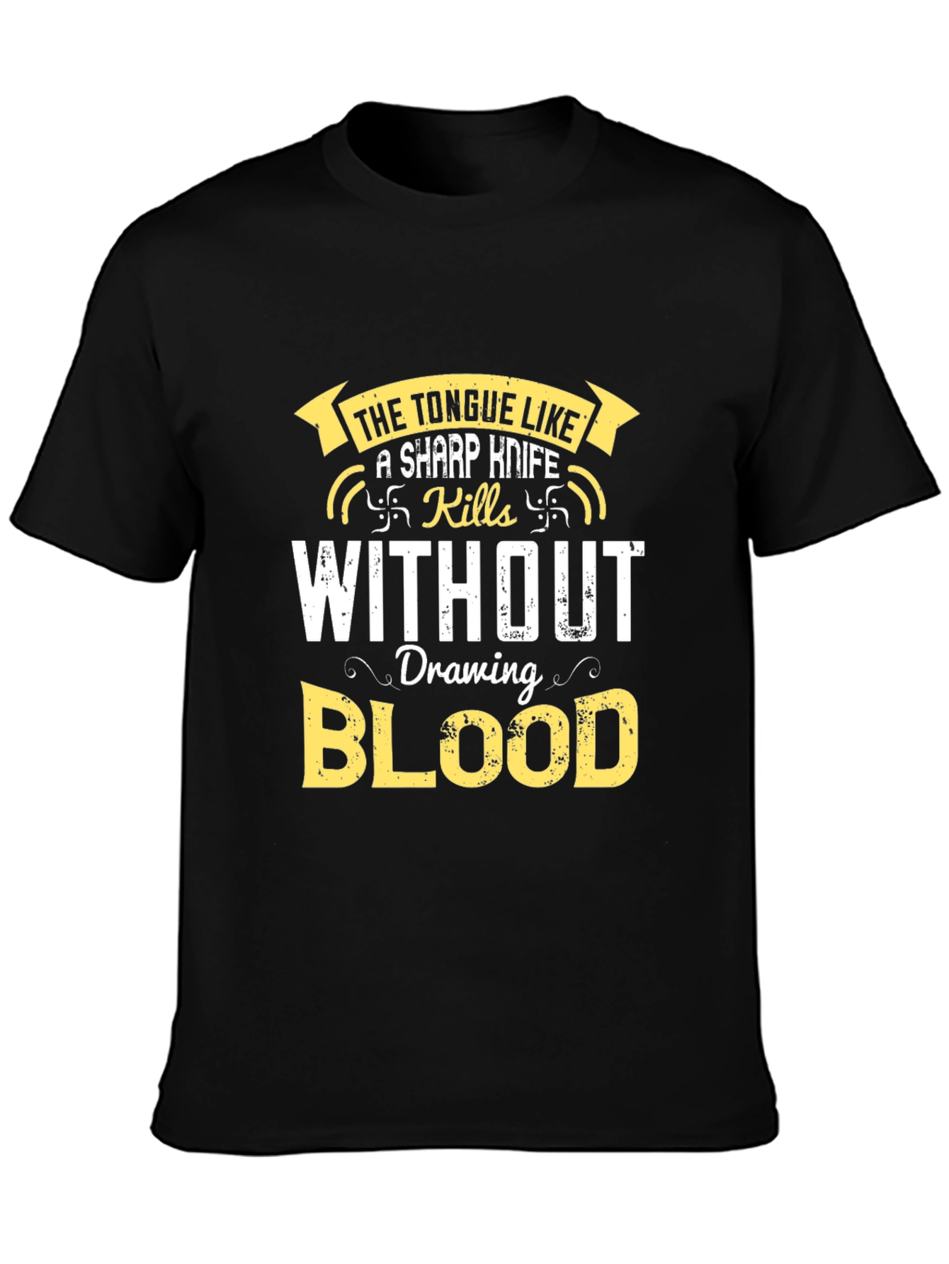 The Tongue T-Shirt - Sharp Wit Kills Without Blood